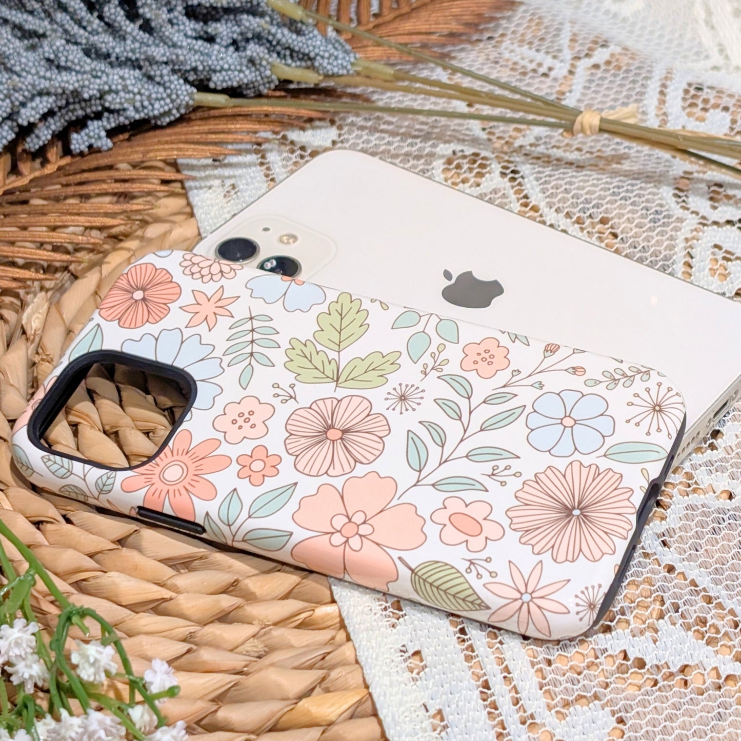 Garden Meadow - iPhone Flip Case Wallet, Leather Folio Case Phone Case-aesthetic phone case-shockproof phone case-cute phone case-designer phone case-elegant phone case-luxury phone case-phone accessories-fashion accessory