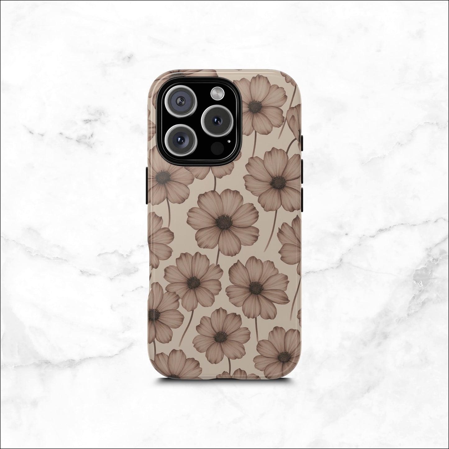 Sepia Bloom - iPhone Case Phone Case-aesthetic phone case-shockproof phone case-cute phone case-designer phone case-elegant phone case-luxury phone case-phone accessories-fashion accessory