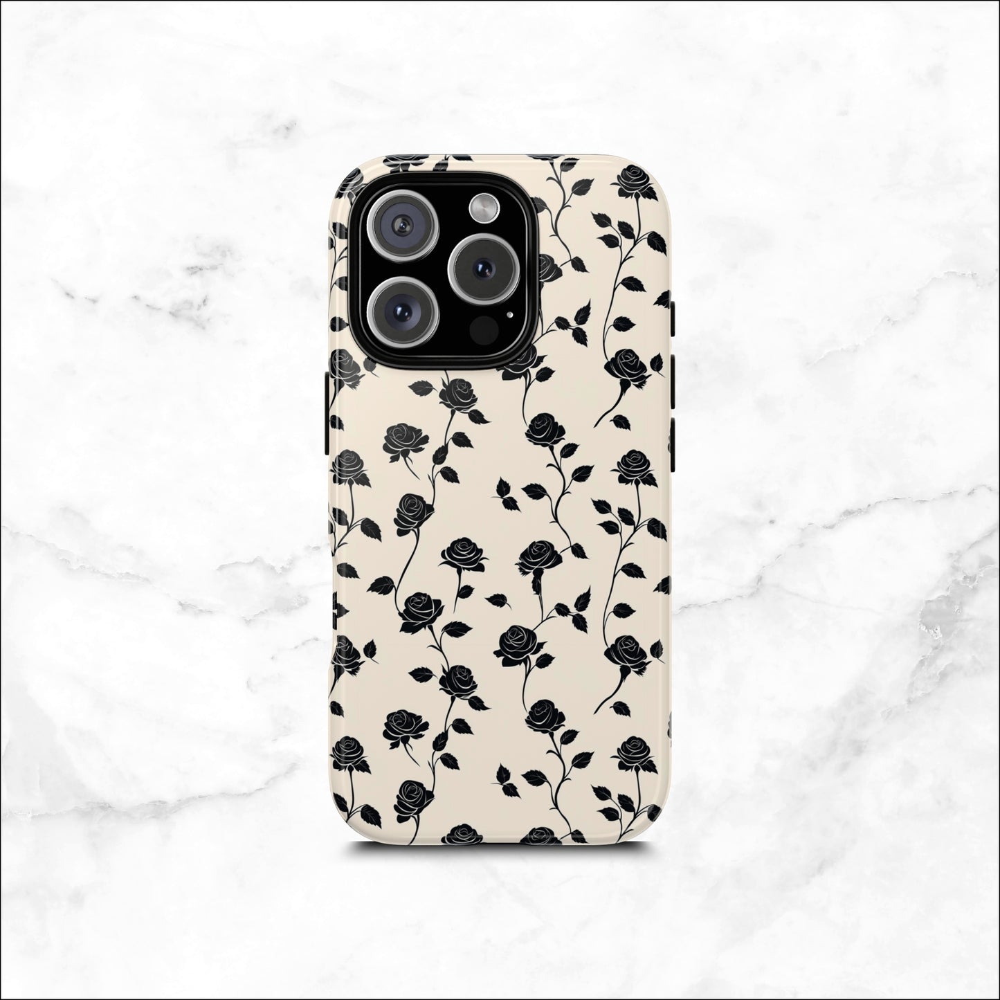 Ghost Rose - iPhone Case Phone Case-aesthetic phone case-shockproof phone case-cute phone case-designer phone case-elegant phone case-luxury phone case-phone accessories-fashion accessory