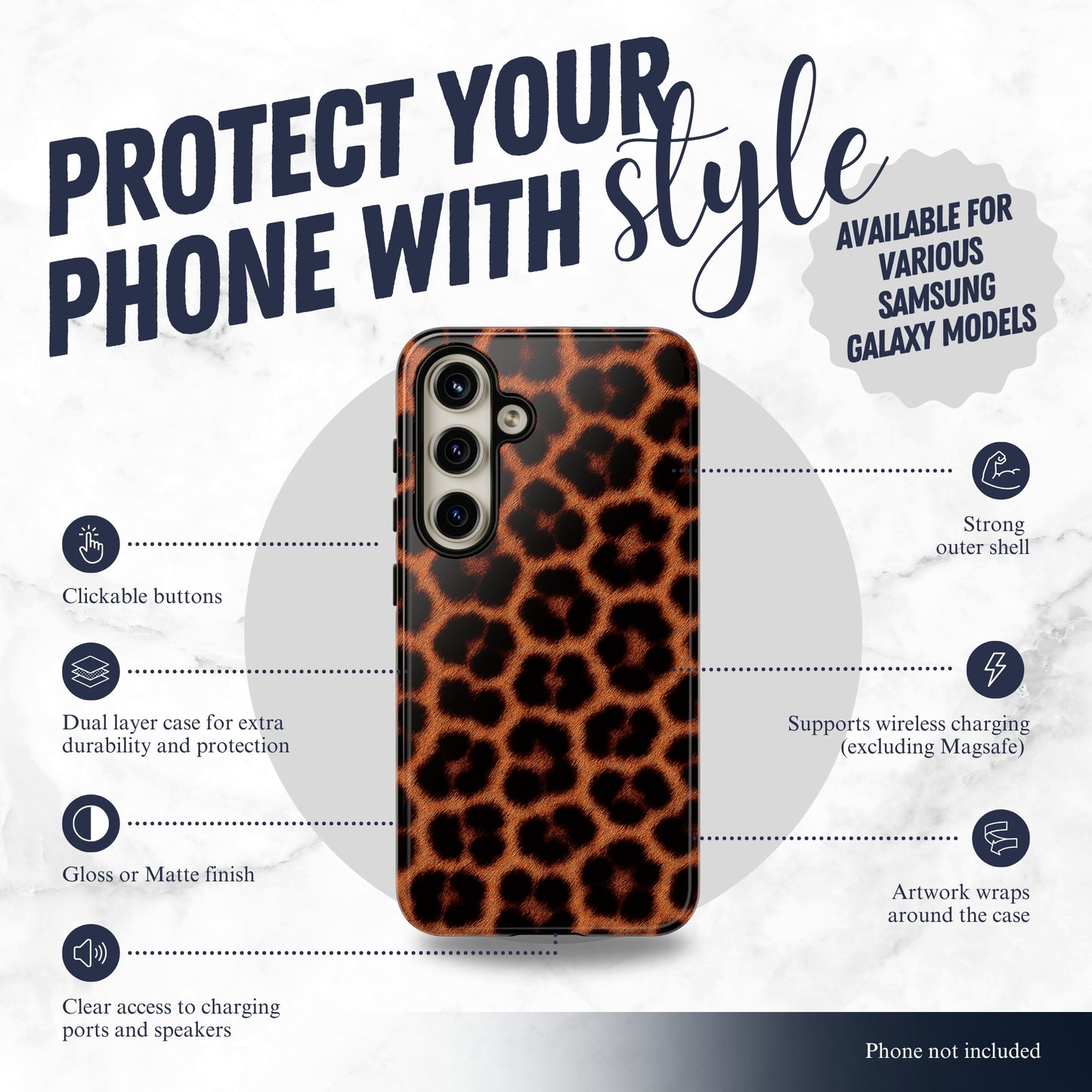 Animal Allure - Samsung Galaxy Case Phone Case-aesthetic phone case-shockproof phone case-cute phone case-designer phone case-elegant phone case-luxury phone case-phone accessories-fashion accessory