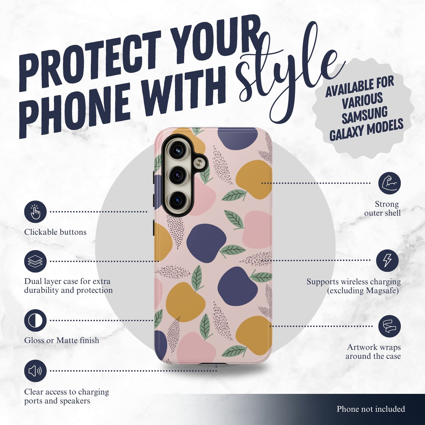 Sunday Market - Samsung Galaxy Case Phone Case-aesthetic phone case-shockproof phone case-cute phone case-designer phone case-elegant phone case-luxury phone case-phone accessories-fashion accessory