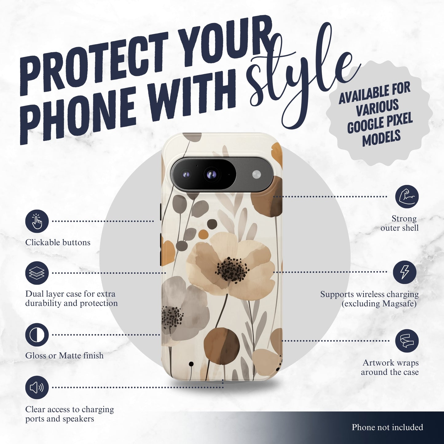 Terranova - Google Pixel Case Phone Case-aesthetic phone case-shockproof phone case-cute phone case-designer phone case-elegant phone case-luxury phone case-phone accessories-fashion accessory