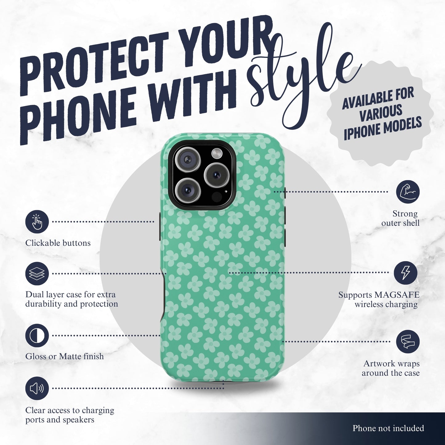 Dewdrop - Magsafe iPhone Case Phone Case-aesthetic phone case-shockproof phone case-cute phone case-designer phone case-elegant phone case-luxury phone case-phone accessories-fashion accessory