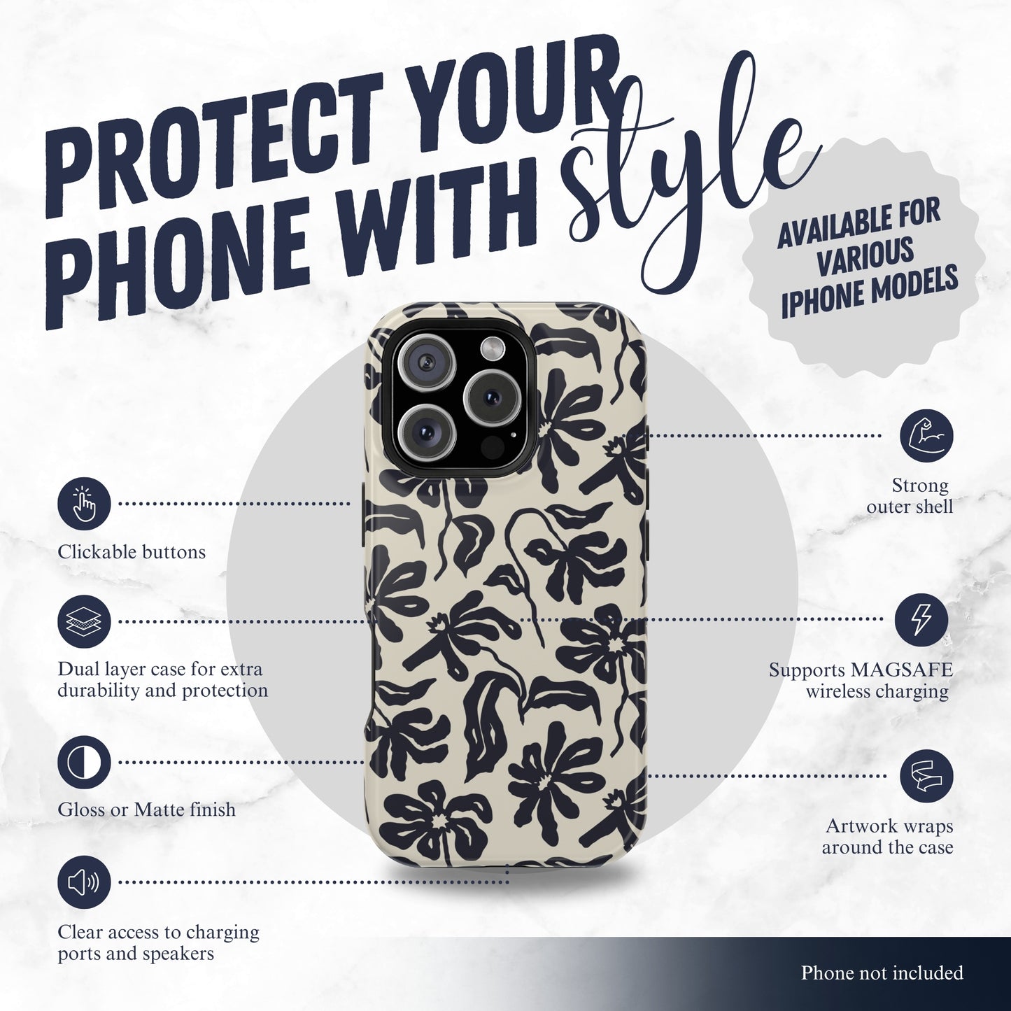 Ink - Magsafe iPhone Case Phone Case-aesthetic phone case-shockproof phone case-cute phone case-designer phone case-elegant phone case-luxury phone case-phone accessories-fashion accessory