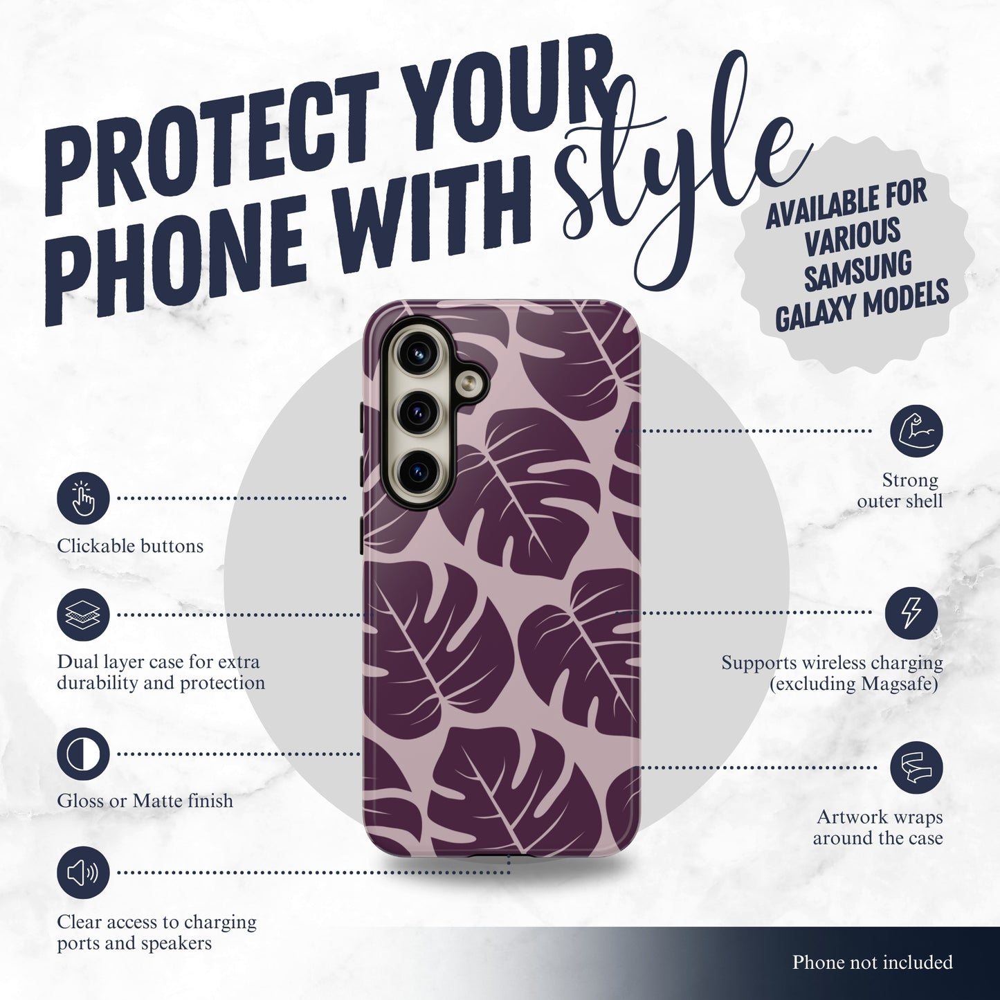 Lilac Wild - Samsung Galaxy Case Phone Case-aesthetic phone case-shockproof phone case-cute phone case-designer phone case-elegant phone case-luxury phone case-phone accessories-fashion accessory