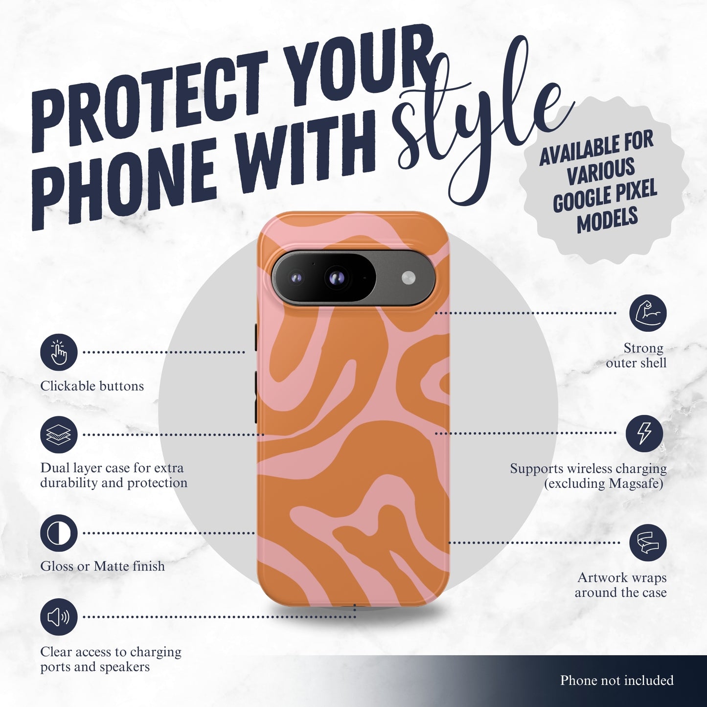 Downtown Groove - Google Pixel Case Phone Case-aesthetic phone case-shockproof phone case-cute phone case-designer phone case-elegant phone case-luxury phone case-phone accessories-fashion accessory