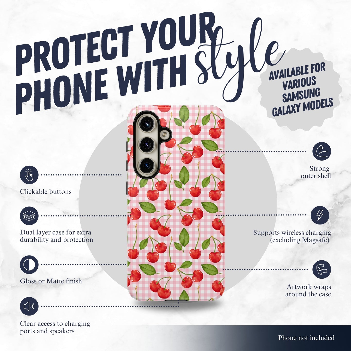 Flirting Season - Samsung Galaxy Case Phone Case-aesthetic phone case-shockproof phone case-cute phone case-designer phone case-elegant phone case-luxury phone case-phone accessories-fashion accessory