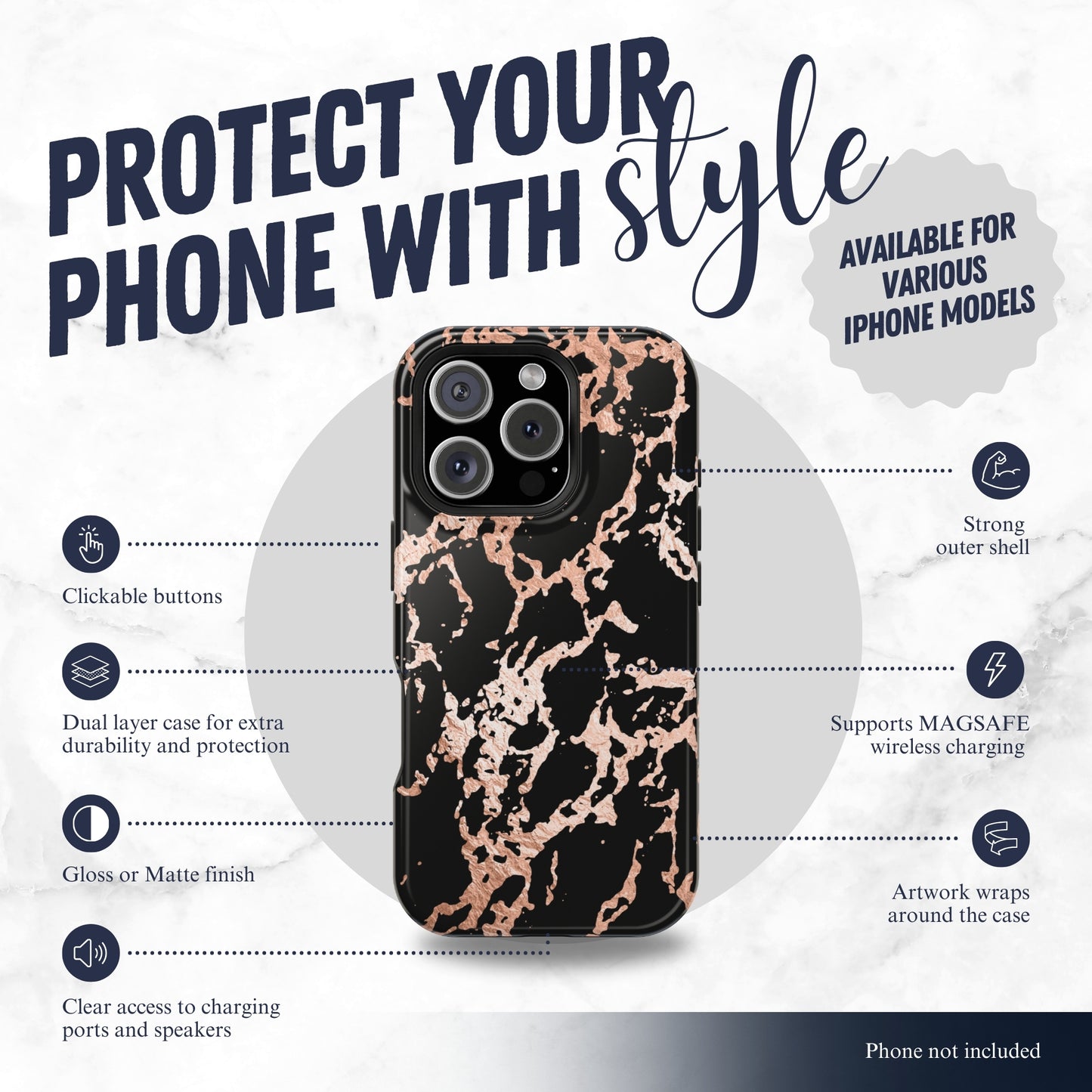 Molten Luxe - Magsafe iPhone Case Phone Case-aesthetic phone case-shockproof phone case-cute phone case-designer phone case-elegant phone case-luxury phone case-phone accessories-fashion accessory