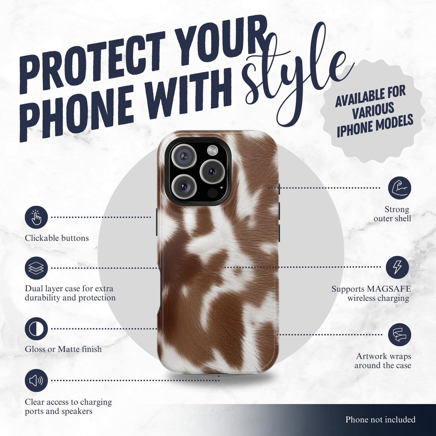 Cowgirl Ranch - Magsafe iPhone Case Phone Case-aesthetic phone case-shockproof phone case-cute phone case-designer phone case-elegant phone case-luxury phone case-phone accessories-fashion accessory
