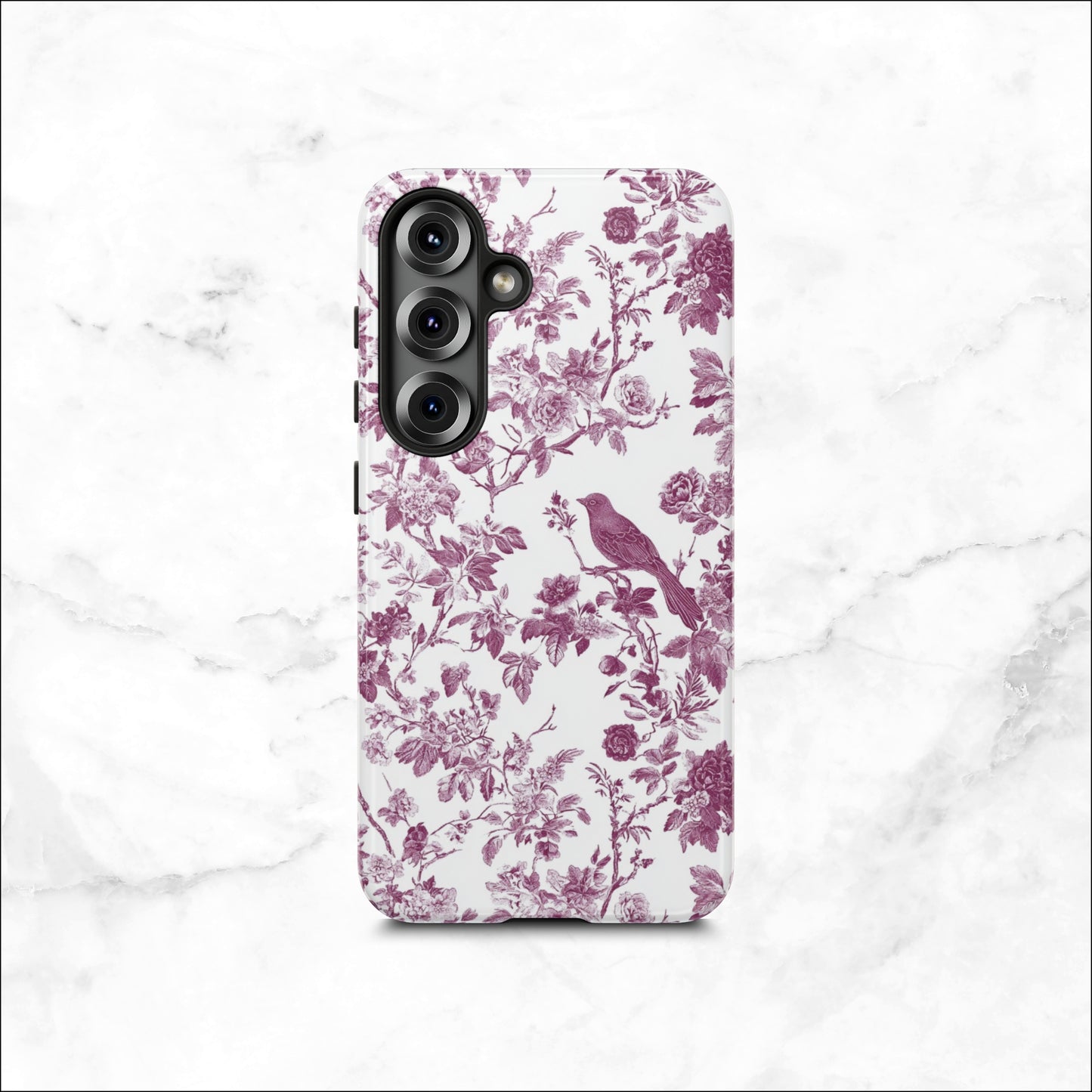 Mauve Toile - Samsung Galaxy Case Phone Case-aesthetic phone case-shockproof phone case-cute phone case-designer phone case-elegant phone case-luxury phone case-phone accessories-fashion accessory