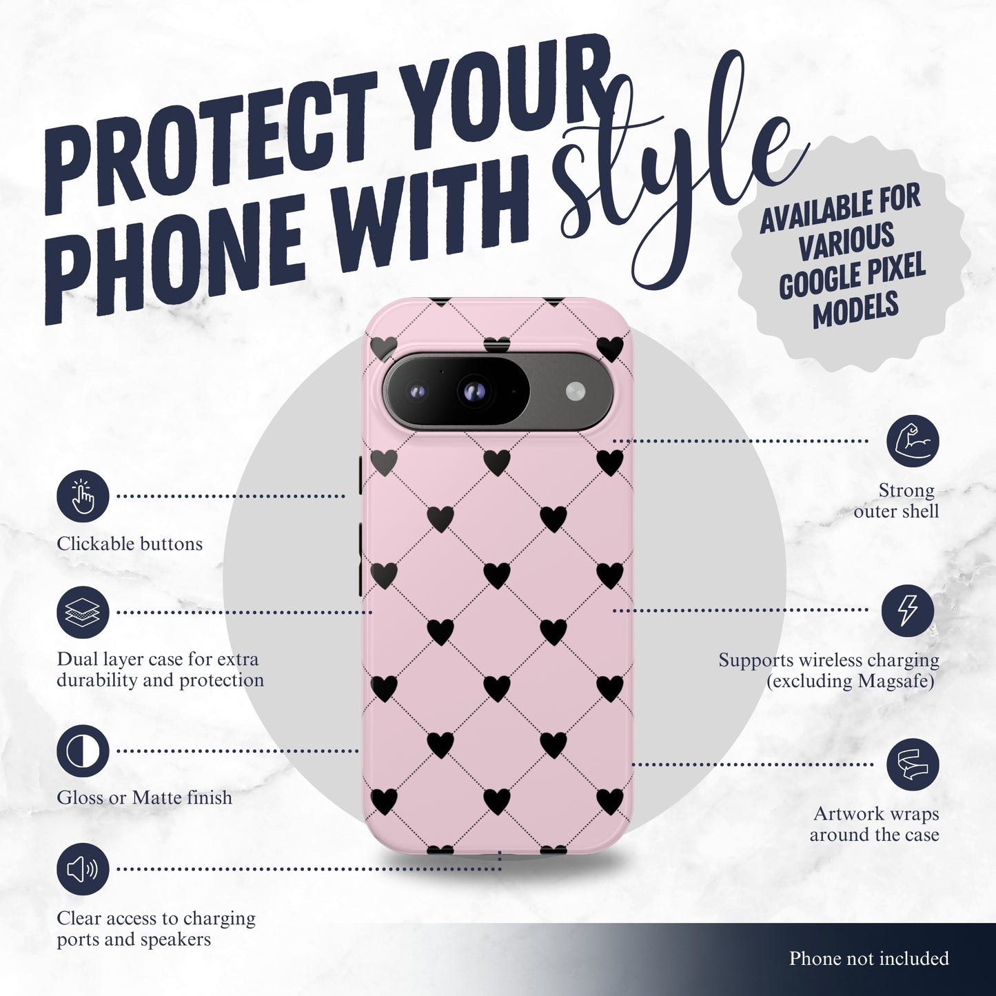 Love Quilt - Google Pixel Case Phone Case-aesthetic phone case-shockproof phone case-cute phone case-designer phone case-elegant phone case-luxury phone case-phone accessories-fashion accessory
