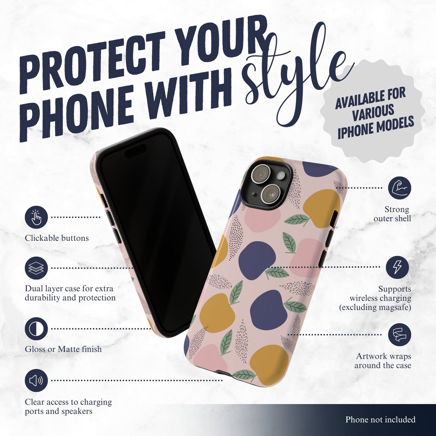 Sunday Market - iPhone Case Phone Case-aesthetic phone case-shockproof phone case-cute phone case-designer phone case-elegant phone case-luxury phone case-phone accessories-fashion accessory