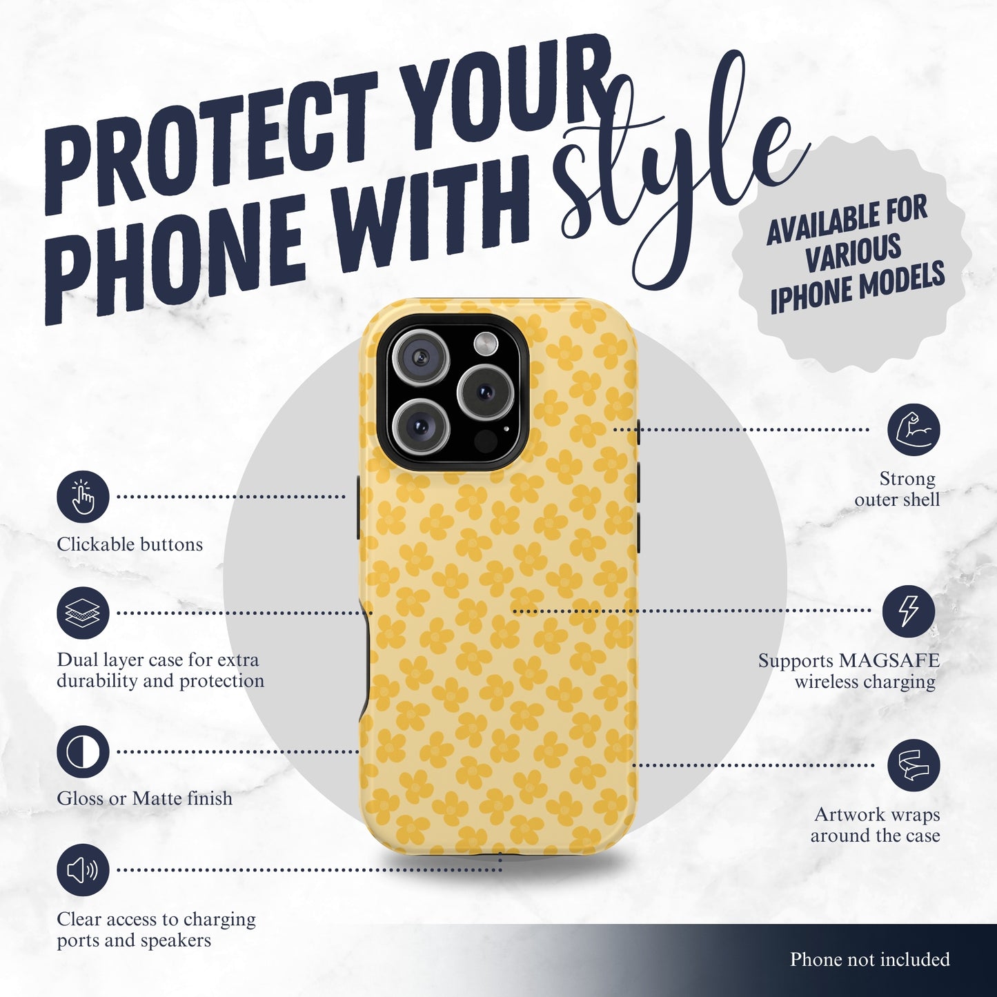 Buttercup - Magsafe iPhone Case Phone Case-aesthetic phone case-shockproof phone case-cute phone case-designer phone case-elegant phone case-luxury phone case-phone accessories-fashion accessory