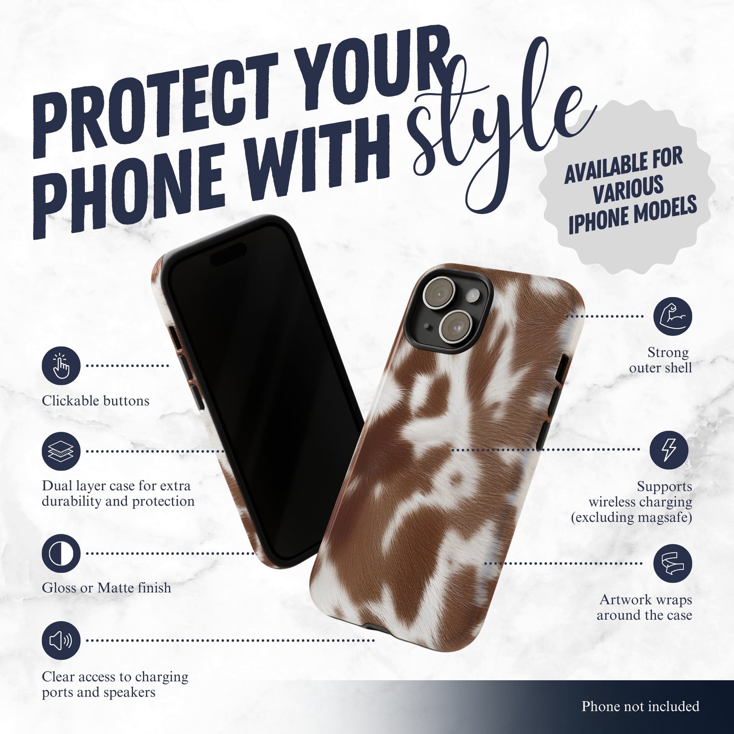 Cowgirl Ranch - iPhone Case Phone Case-aesthetic phone case-shockproof phone case-cute phone case-designer phone case-elegant phone case-luxury phone case-phone accessories-fashion accessory