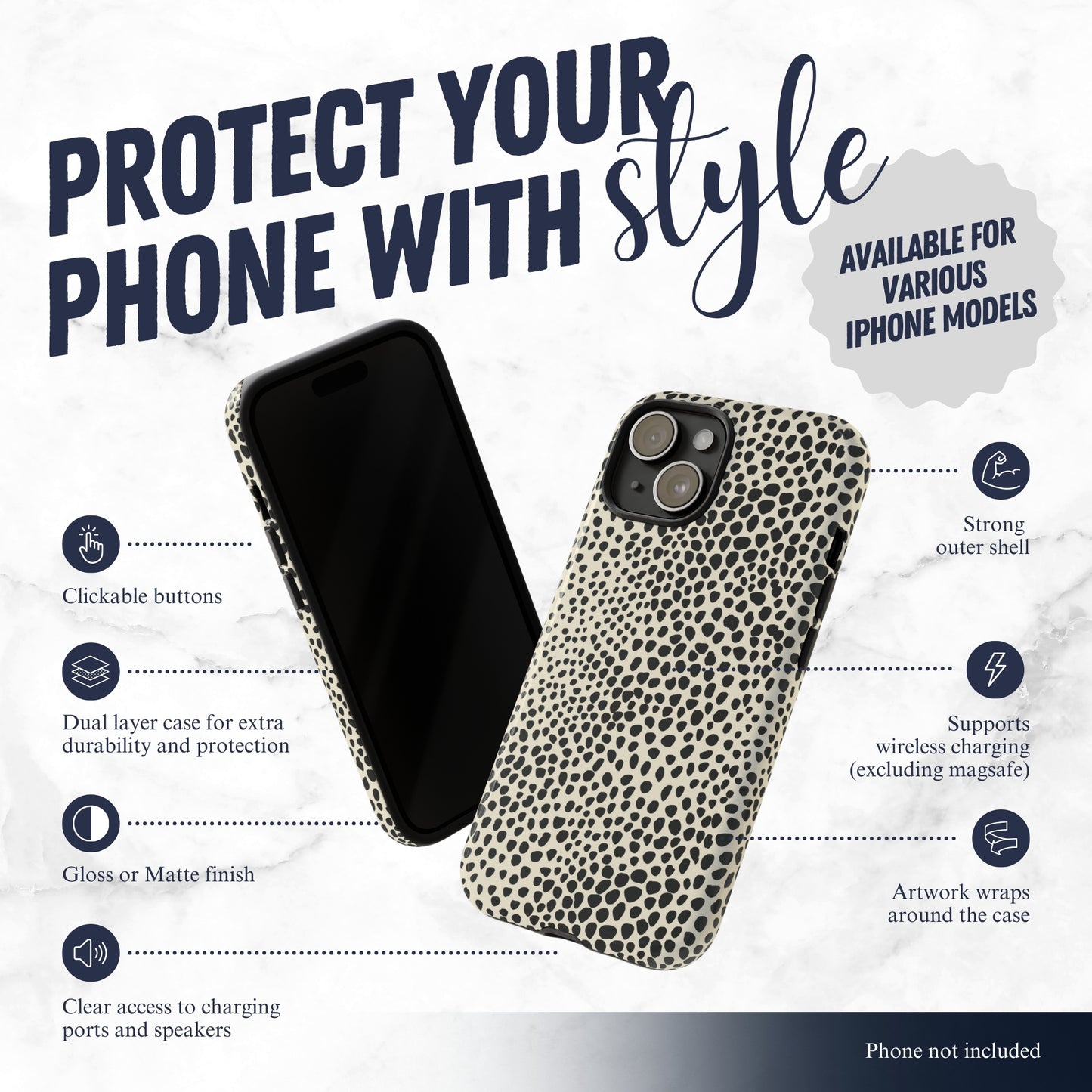 Vanilla Mocha - iPhone Case Phone Case-aesthetic phone case-shockproof phone case-cute phone case-designer phone case-elegant phone case-luxury phone case-phone accessories-fashion accessory