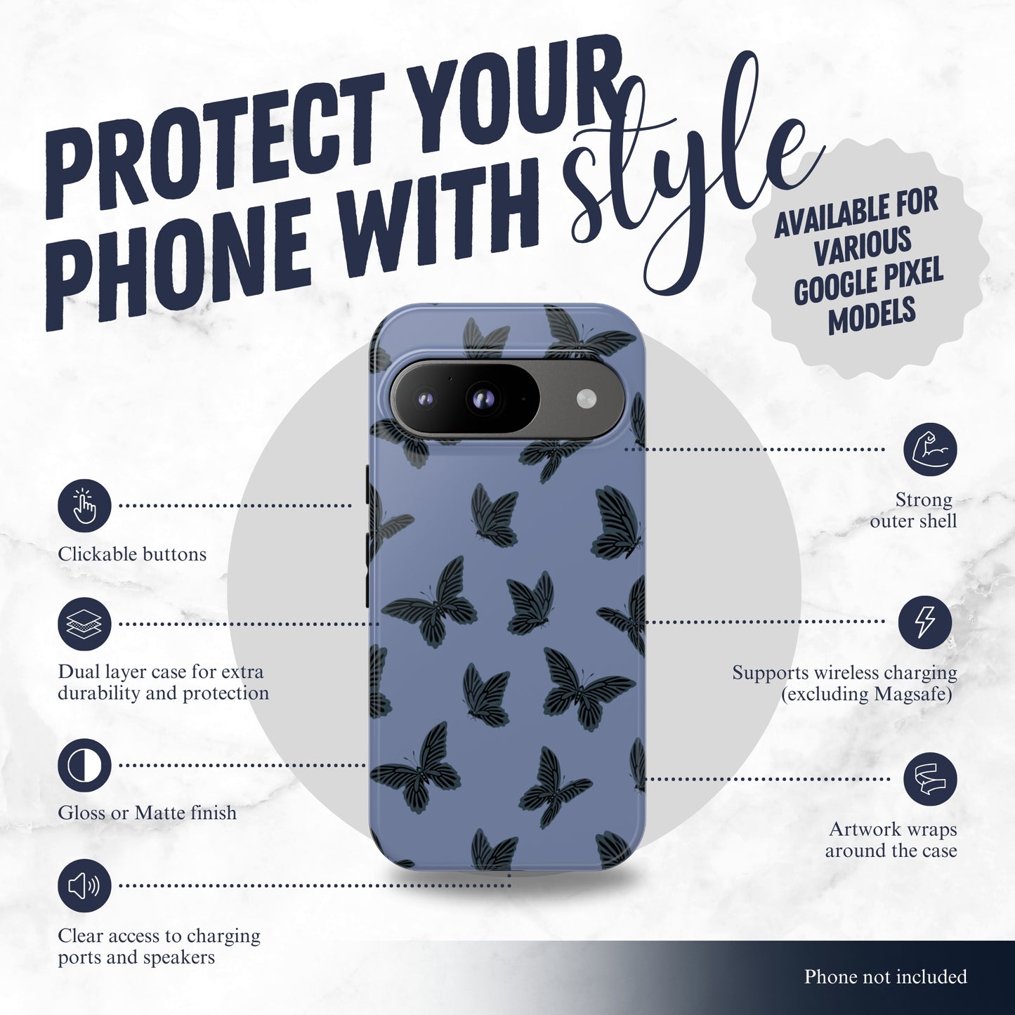 After Dark - Google Pixel Case Phone Case-aesthetic phone case-shockproof phone case-cute phone case-designer phone case-elegant phone case-luxury phone case-phone accessories-fashion accessory