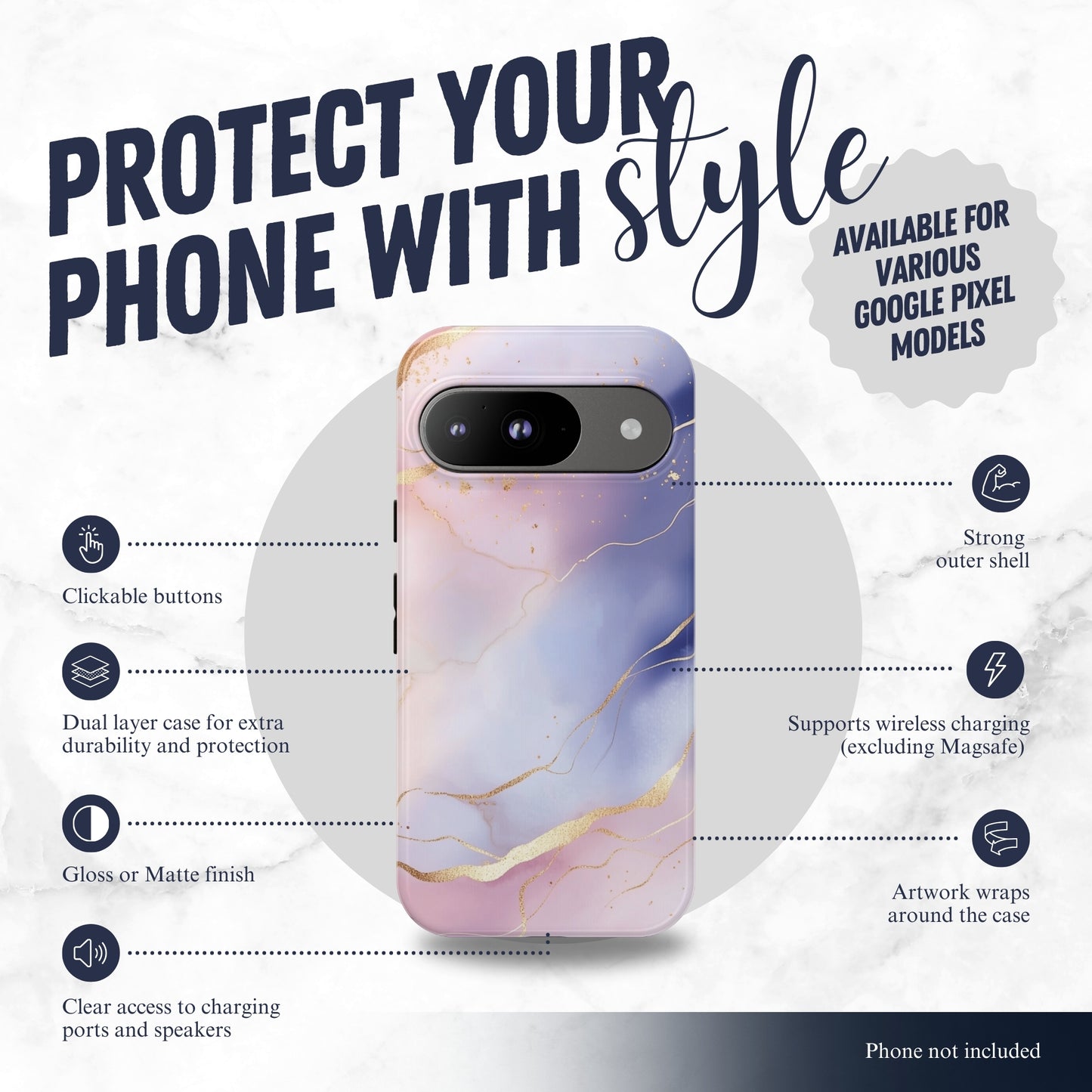 Bubblegum - Google Pixel Case Phone Case-aesthetic phone case-shockproof phone case-cute phone case-designer phone case-elegant phone case-luxury phone case-phone accessories-fashion accessory