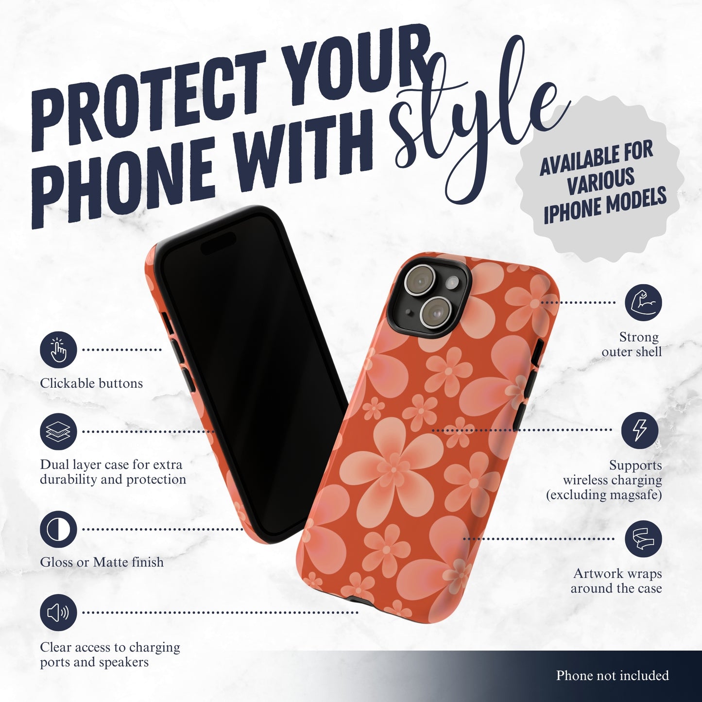 Heatwave - iPhone Case Phone Case-aesthetic phone case-shockproof phone case-cute phone case-designer phone case-elegant phone case-luxury phone case-phone accessories-fashion accessory