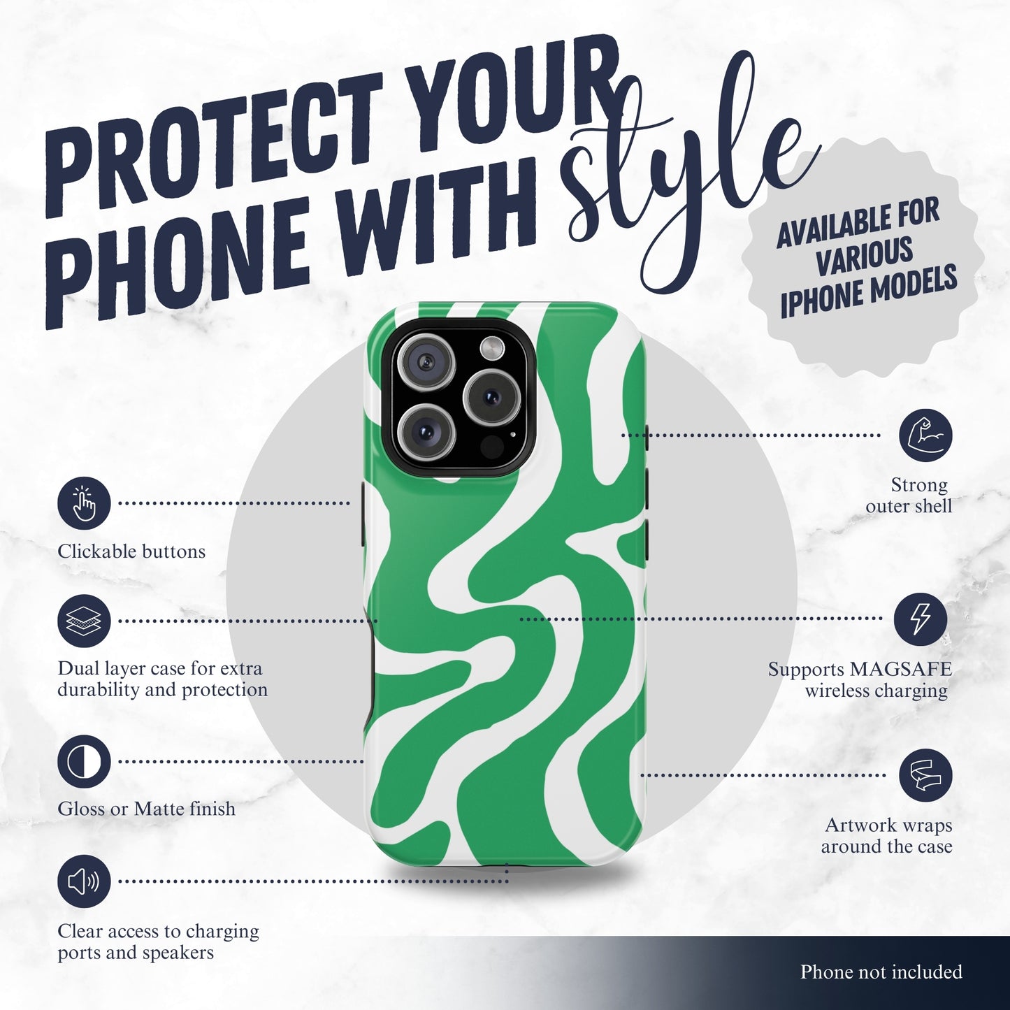 Pistachio - Magsafe iPhone Case Phone Case-aesthetic phone case-shockproof phone case-cute phone case-designer phone case-elegant phone case-luxury phone case-phone accessories-fashion accessory
