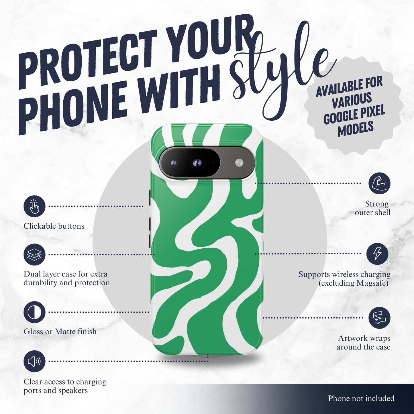 Pistachio - Google Pixel Case Phone Case-aesthetic phone case-shockproof phone case-cute phone case-designer phone case-elegant phone case-luxury phone case-phone accessories-fashion accessory