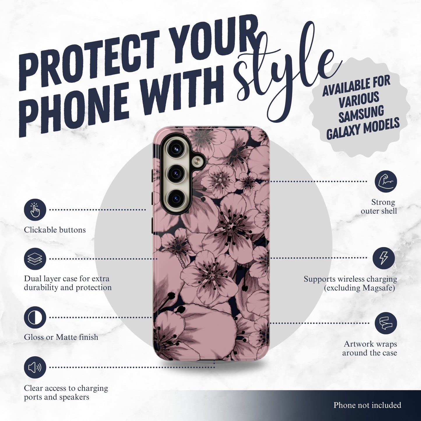 Feudal Beauty - Samsung Galaxy Case Phone Case-aesthetic phone case-shockproof phone case-cute phone case-designer phone case-elegant phone case-luxury phone case-phone accessories-fashion accessory