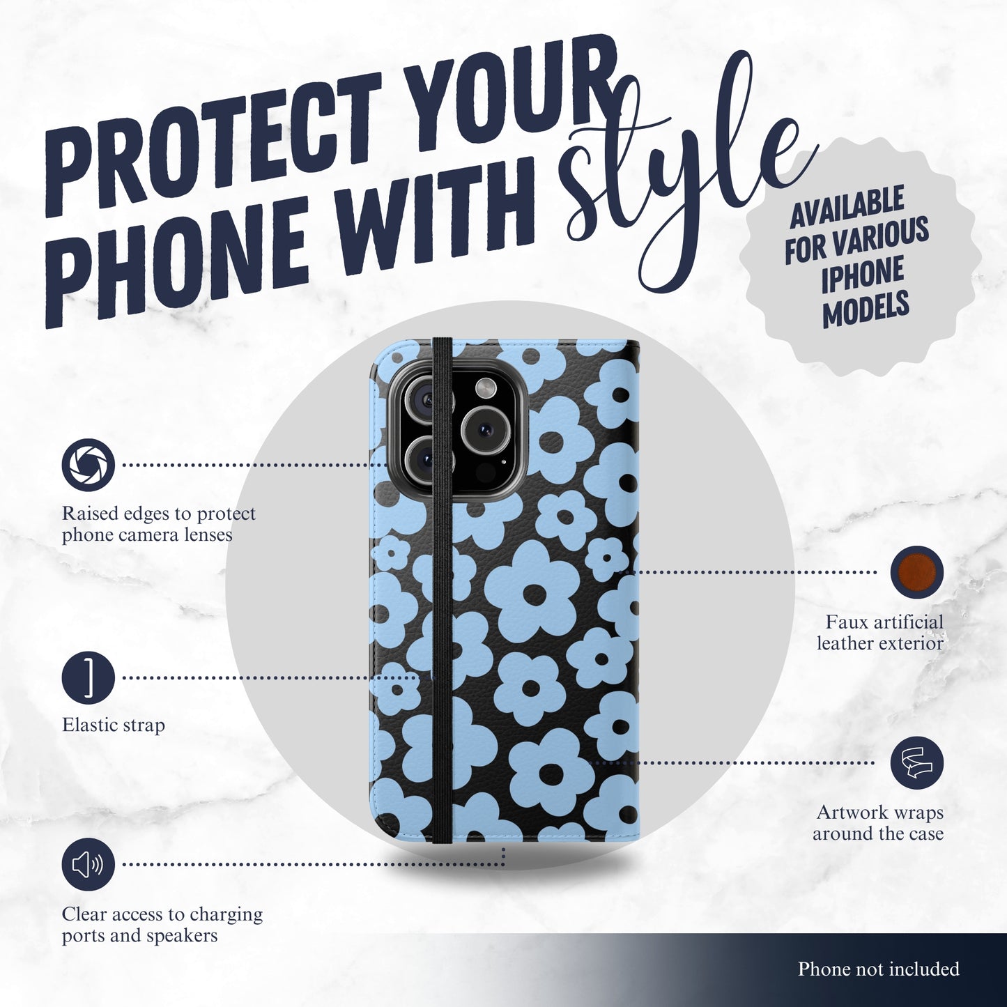 Off Season - iPhone Flip Case Wallet, Leather Folio Case Phone Case-aesthetic phone case-shockproof phone case-cute phone case-designer phone case-elegant phone case-luxury phone case-phone accessories-fashion accessory