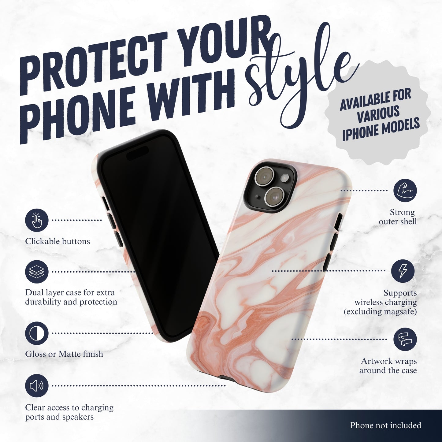 Dream Phase - iPhone Case Phone Case-aesthetic phone case-shockproof phone case-cute phone case-designer phone case-elegant phone case-luxury phone case-phone accessories-fashion accessory