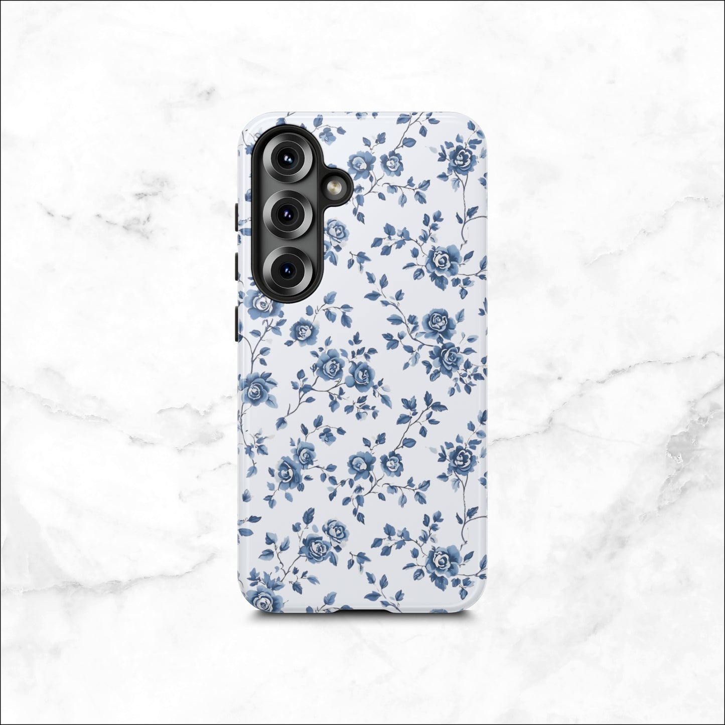 Porcelain Petals - Samsung Galaxy Case Phone Case-aesthetic phone case-shockproof phone case-cute phone case-designer phone case-elegant phone case-luxury phone case-phone accessories-fashion accessory