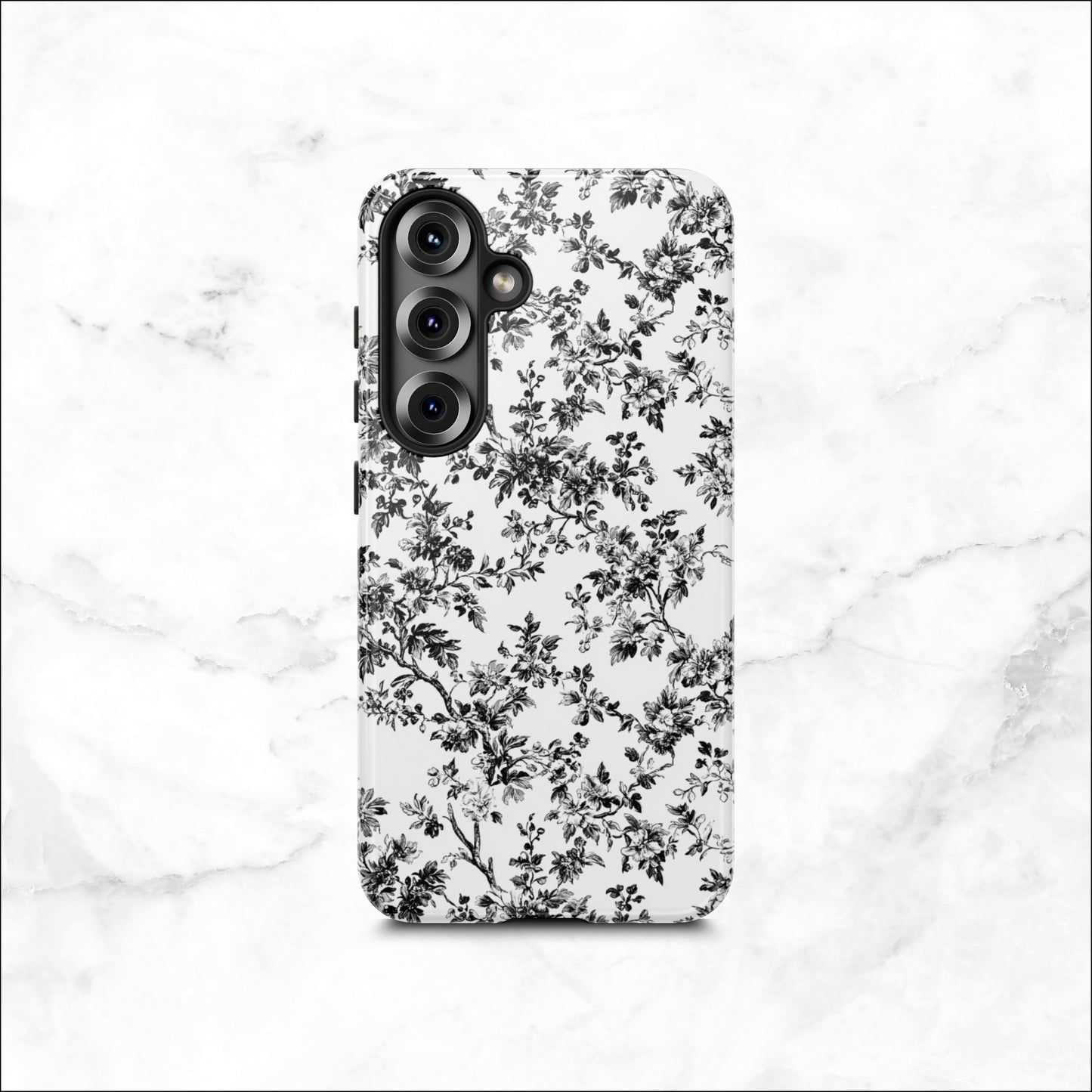 Noir Toile - Samsung Galaxy Case Phone Case-aesthetic phone case-shockproof phone case-cute phone case-designer phone case-elegant phone case-luxury phone case-phone accessories-fashion accessory