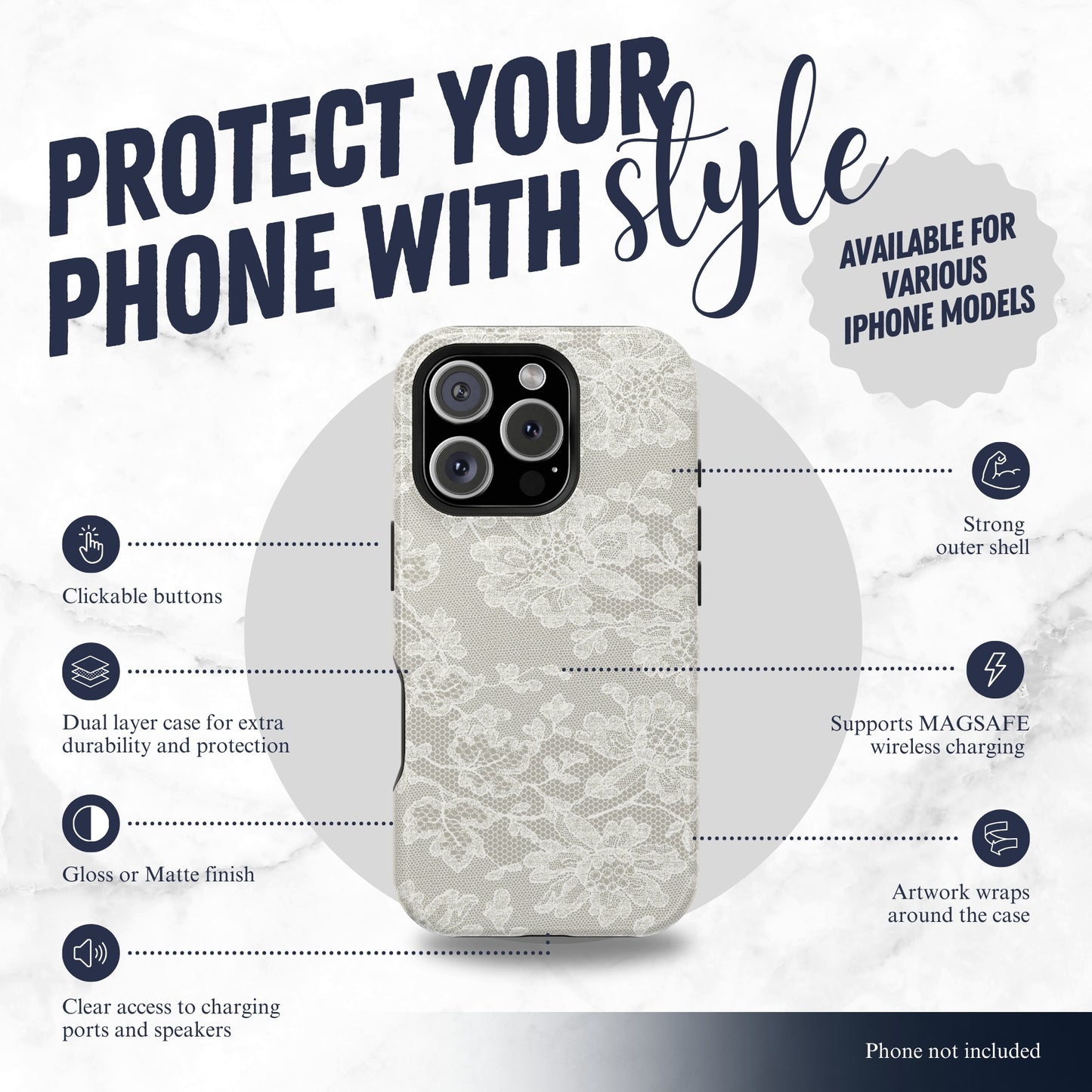 Wedding Day - Magsafe iPhone Case Phone Case-aesthetic phone case-shockproof phone case-cute phone case-designer phone case-elegant phone case-luxury phone case-phone accessories-fashion accessory