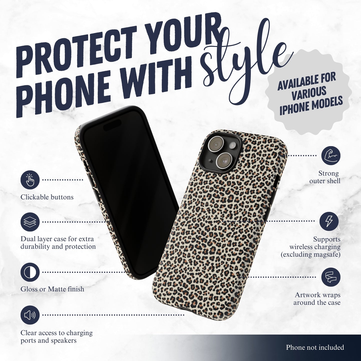 Wildcat - iPhone Case Phone Case-aesthetic phone case-shockproof phone case-cute phone case-designer phone case-elegant phone case-luxury phone case-phone accessories-fashion accessory