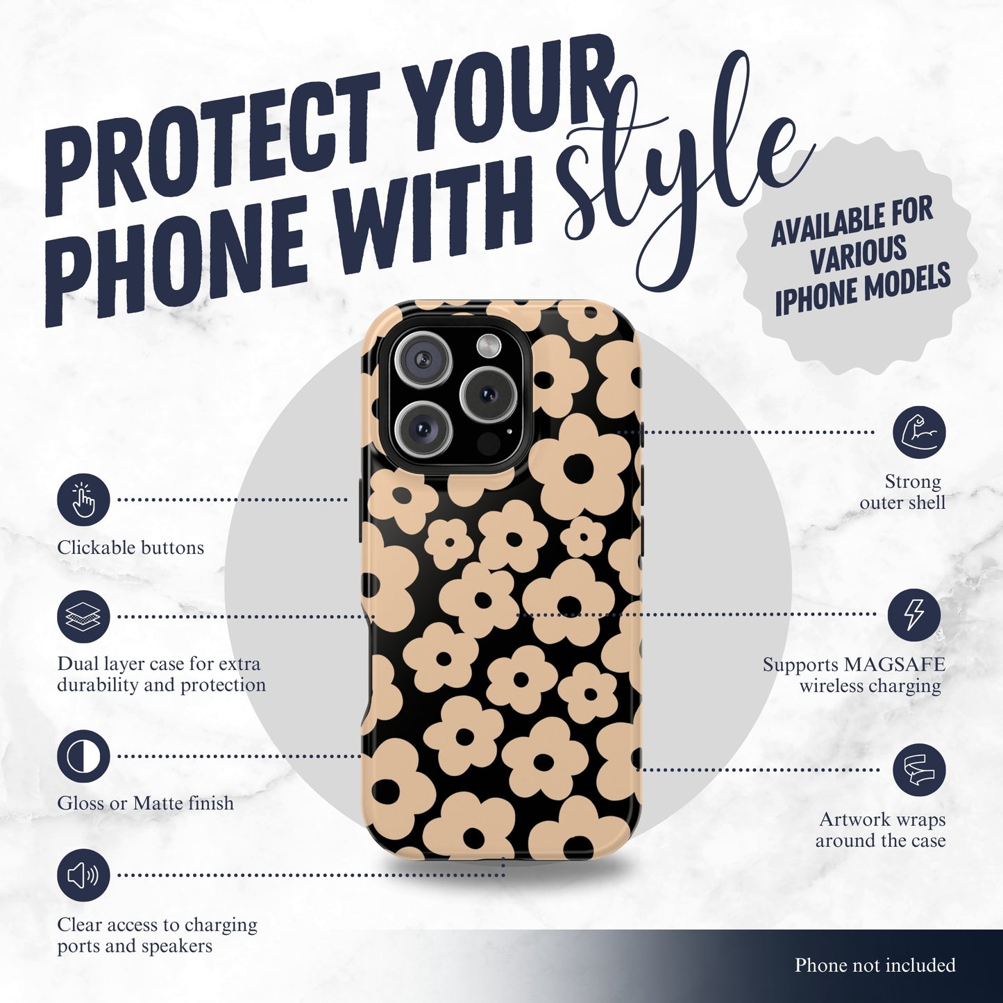 Muse - Magsafe iPhone Case Phone Case-aesthetic phone case-shockproof phone case-cute phone case-designer phone case-elegant phone case-luxury phone case-phone accessories-fashion accessory