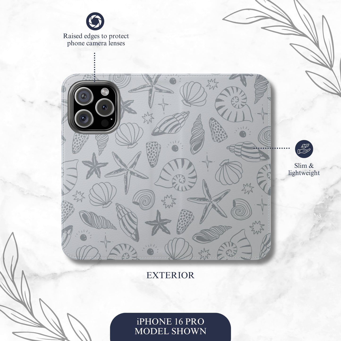 Washed Away - iPhone Flip Case Wallet, Leather Folio Case Phone Case-aesthetic phone case-shockproof phone case-cute phone case-designer phone case-elegant phone case-luxury phone case-phone accessories-fashion accessory