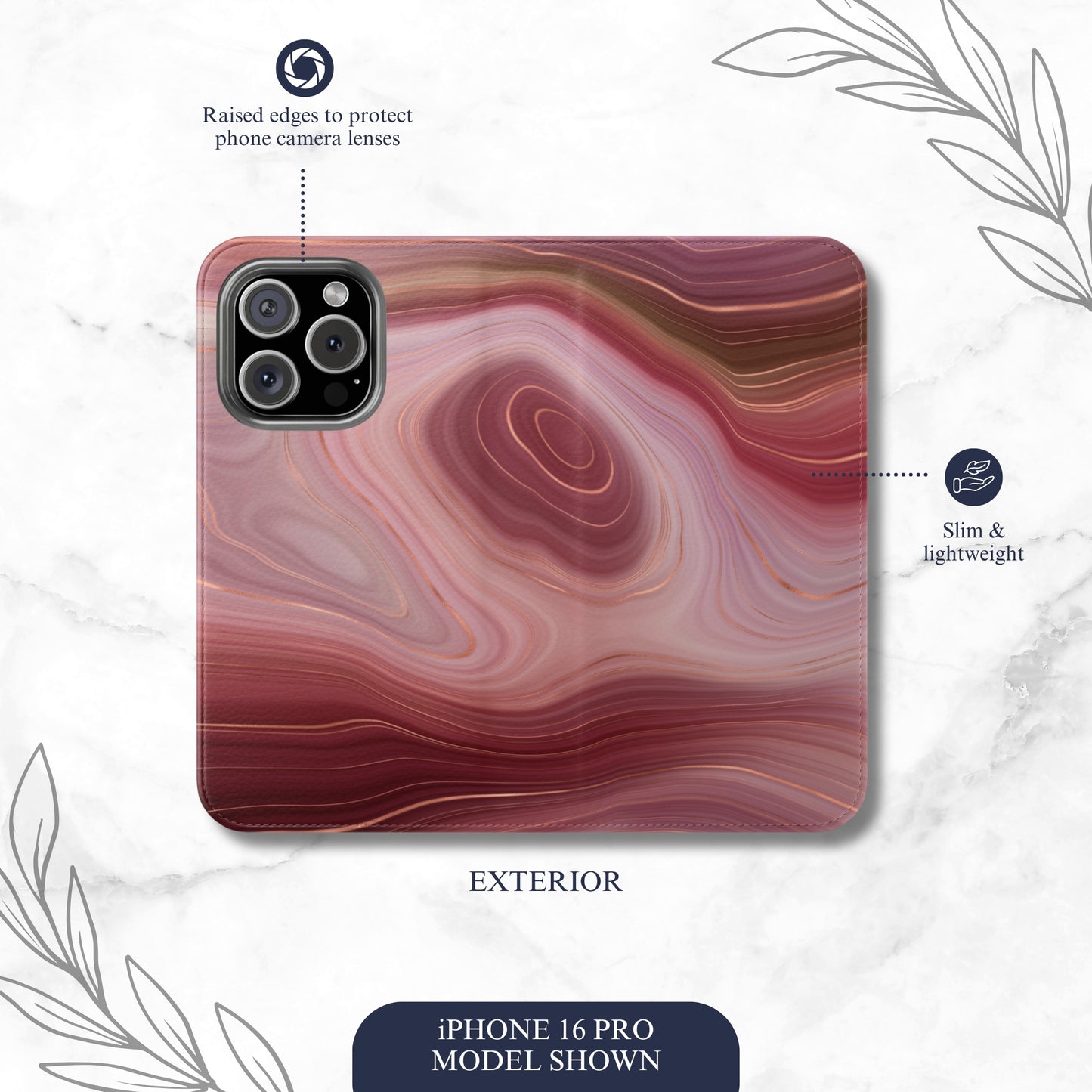 Flow State - iPhone Flip Case Wallet, Leather Folio Case Phone Case-aesthetic phone case-shockproof phone case-cute phone case-designer phone case-elegant phone case-luxury phone case-phone accessories-fashion accessory