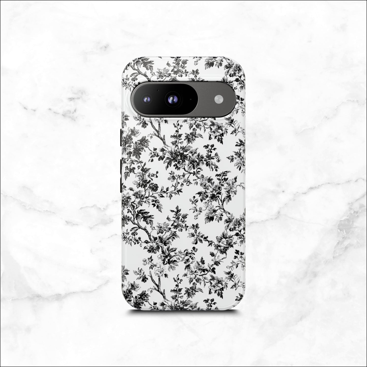 Noir Toile - Google Pixel Case Phone Case-aesthetic phone case-shockproof phone case-cute phone case-designer phone case-elegant phone case-luxury phone case-phone accessories-fashion accessory