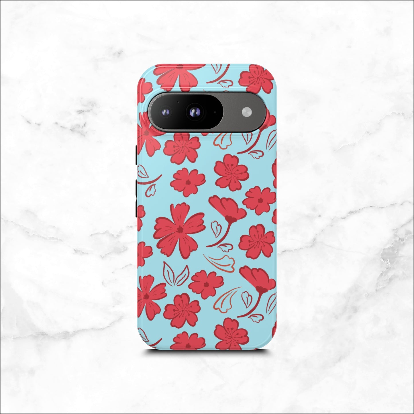 Floral Frenzy - Google Pixel Case Phone Case-aesthetic phone case-shockproof phone case-cute phone case-designer phone case-elegant phone case-luxury phone case-phone accessories-fashion accessory