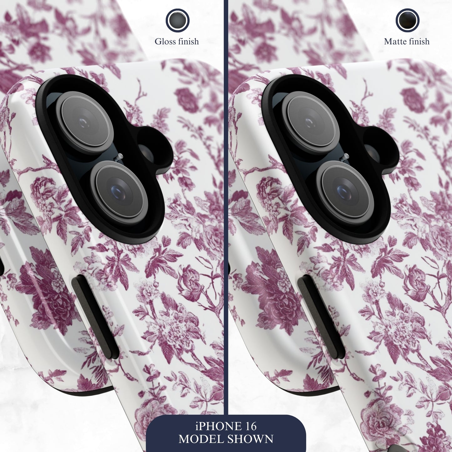 Mauve Toile - iPhone Case Phone Case-aesthetic phone case-shockproof phone case-cute phone case-designer phone case-elegant phone case-luxury phone case-phone accessories-fashion accessory