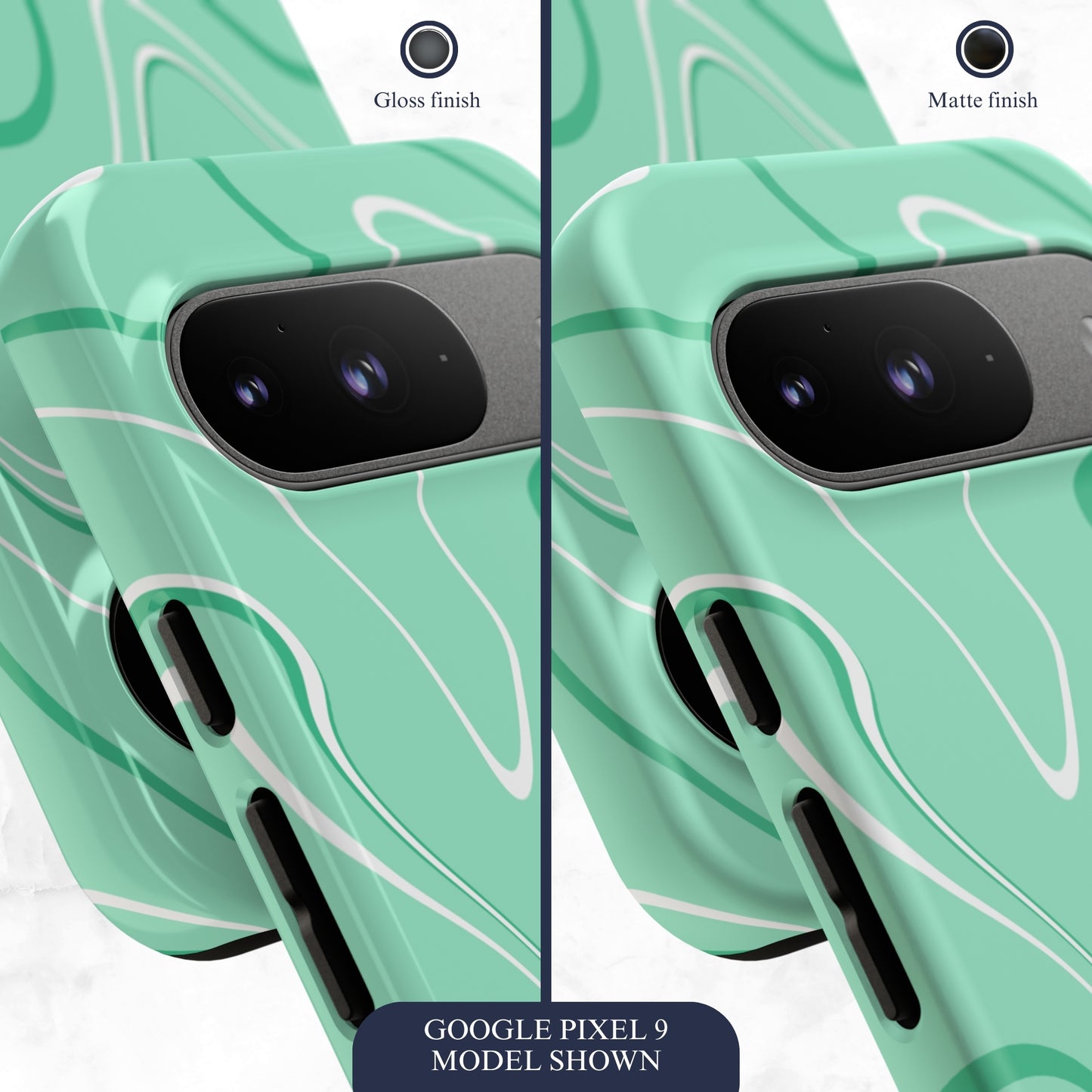Seafoam Swish - Google Pixel Case Phone Case-aesthetic phone case-shockproof phone case-cute phone case-designer phone case-elegant phone case-luxury phone case-phone accessories-fashion accessory