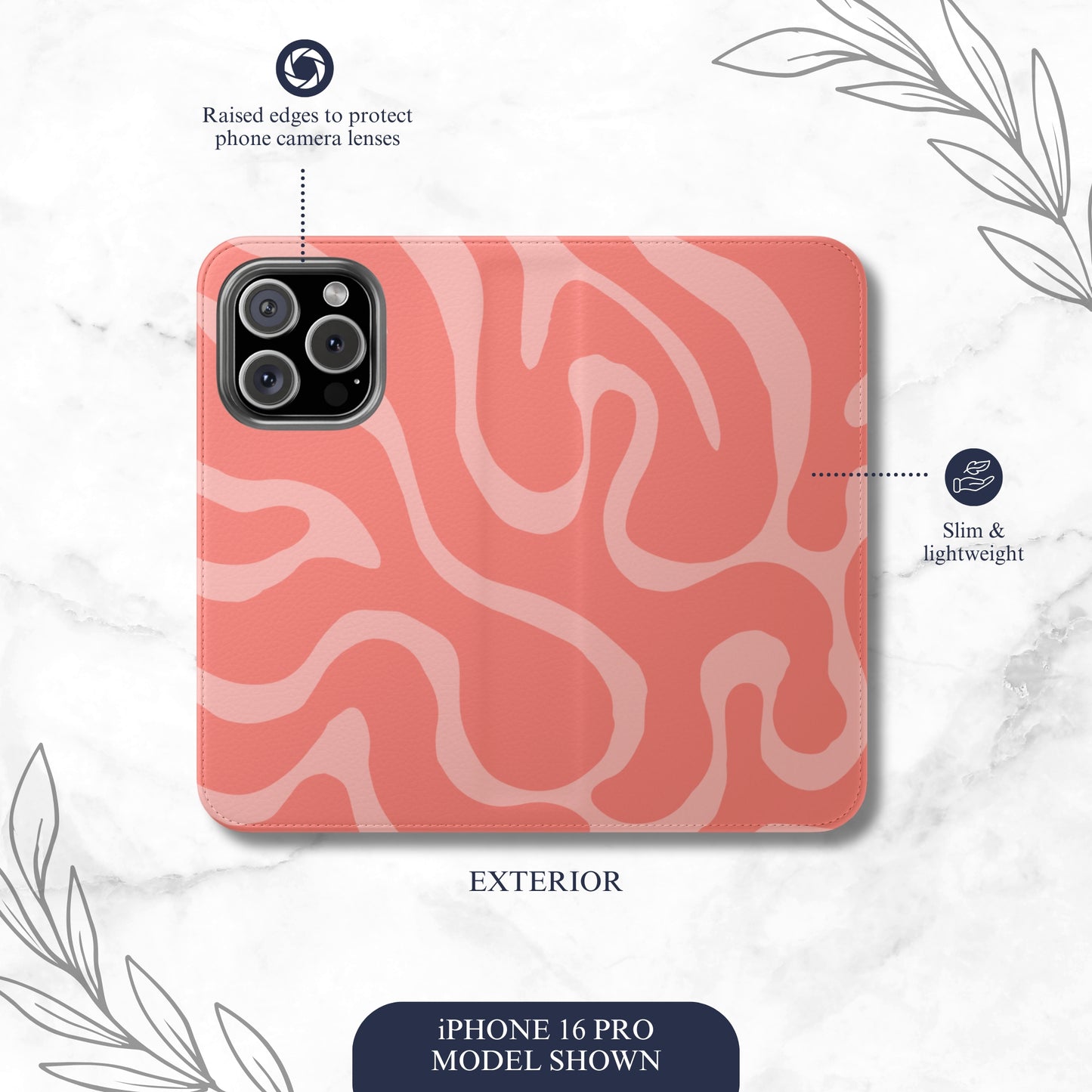 Lover's Kiss - iPhone Flip Case Wallet, Leather Folio Case Phone Case-aesthetic phone case-shockproof phone case-cute phone case-designer phone case-elegant phone case-luxury phone case-phone accessories-fashion accessory
