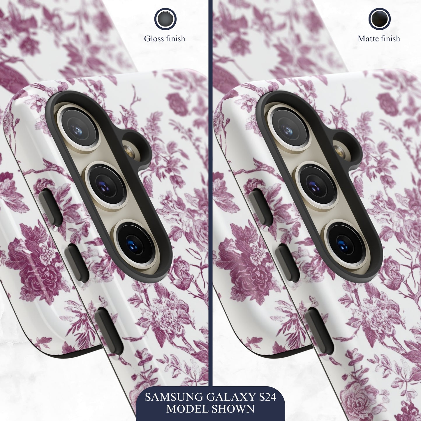 Mauve Toile - Samsung Galaxy Case Phone Case-aesthetic phone case-shockproof phone case-cute phone case-designer phone case-elegant phone case-luxury phone case-phone accessories-fashion accessory