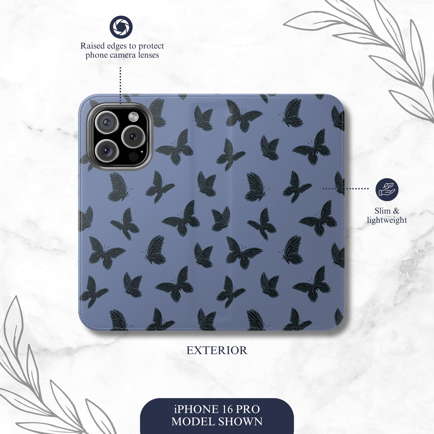 After Dark - iPhone Flip Case Wallet, Leather Folio Case Phone Case-aesthetic phone case-shockproof phone case-cute phone case-designer phone case-elegant phone case-luxury phone case-phone accessories-fashion accessory