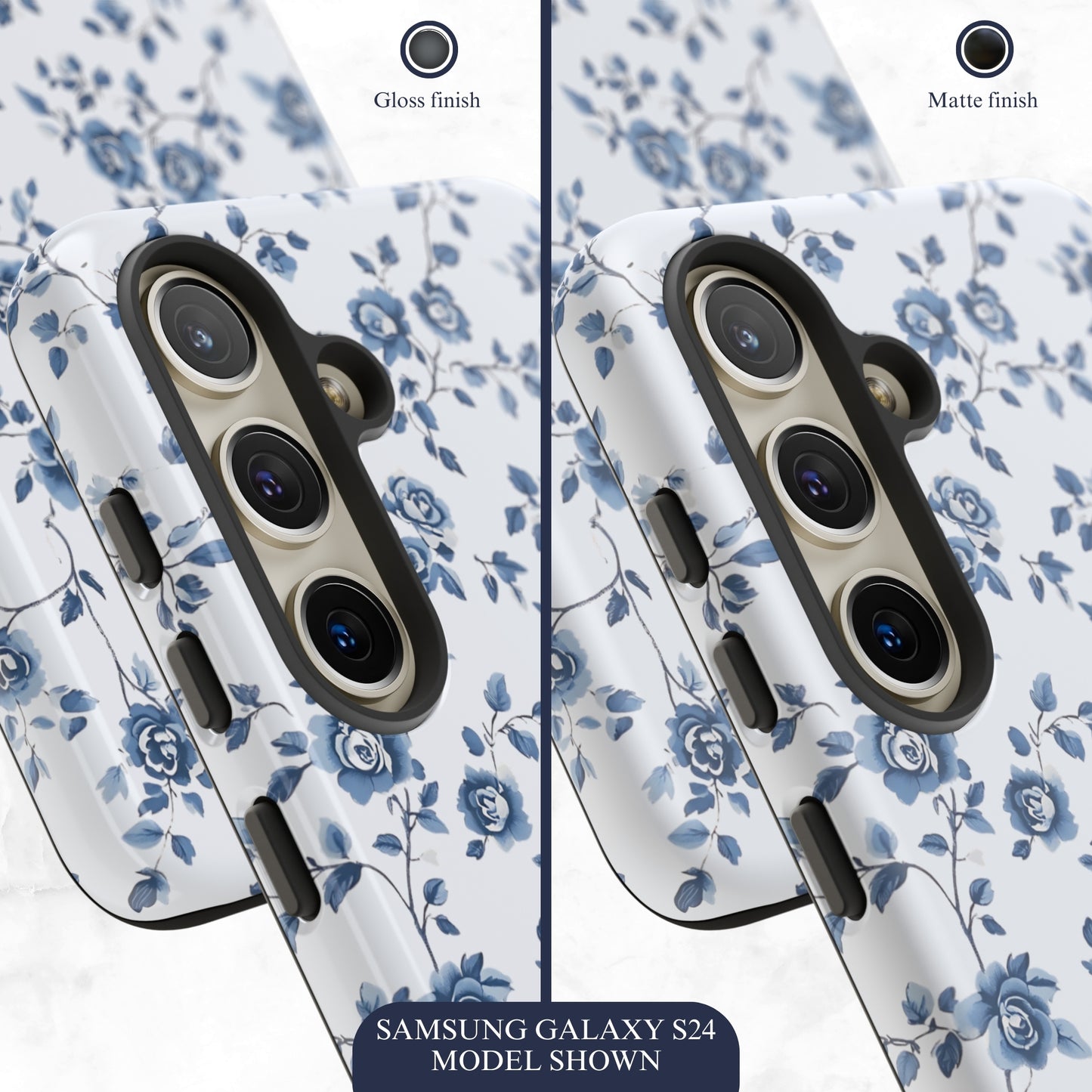 Porcelain Petals - Samsung Galaxy Case Phone Case-aesthetic phone case-shockproof phone case-cute phone case-designer phone case-elegant phone case-luxury phone case-phone accessories-fashion accessory