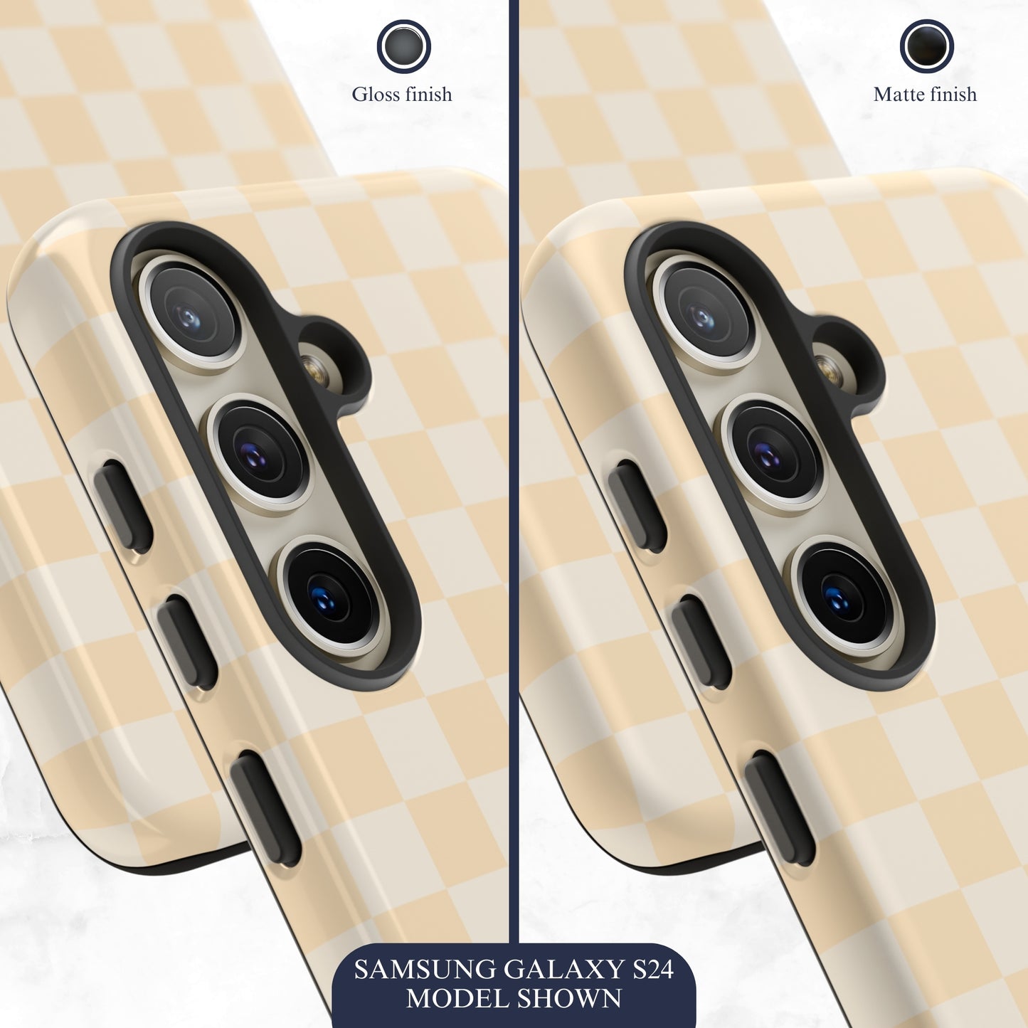 Tan Check - Samsung Galaxy Case Phone Case-aesthetic phone case-shockproof phone case-cute phone case-designer phone case-elegant phone case-luxury phone case-phone accessories-fashion accessory