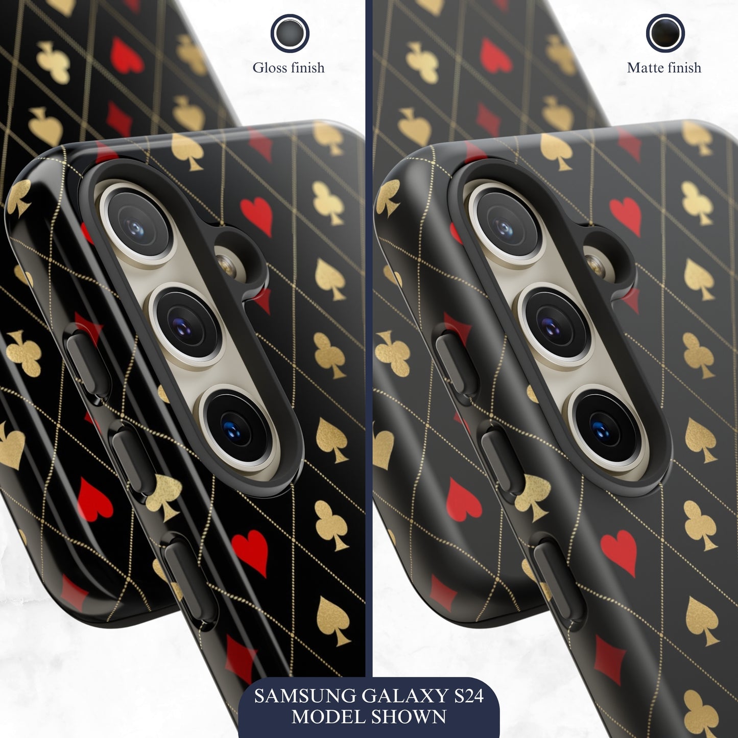 Royal Flush - Samsung Galaxy Case Phone Case-aesthetic phone case-shockproof phone case-cute phone case-designer phone case-elegant phone case-luxury phone case-phone accessories-fashion accessory