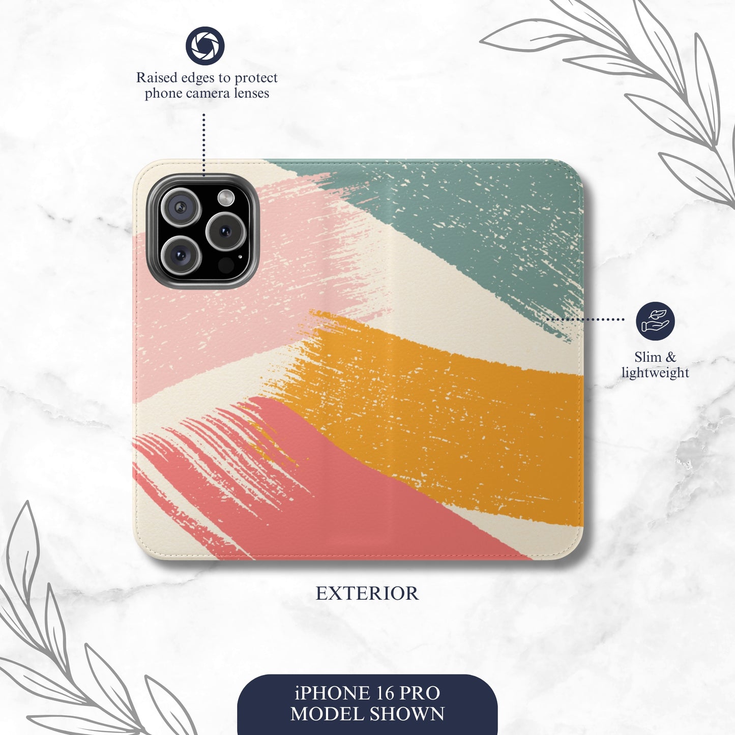 Cotton Candy - iPhone Flip Case Wallet, Leather Folio Case Phone Case-aesthetic phone case-shockproof phone case-cute phone case-designer phone case-elegant phone case-luxury phone case-phone accessories-fashion accessory