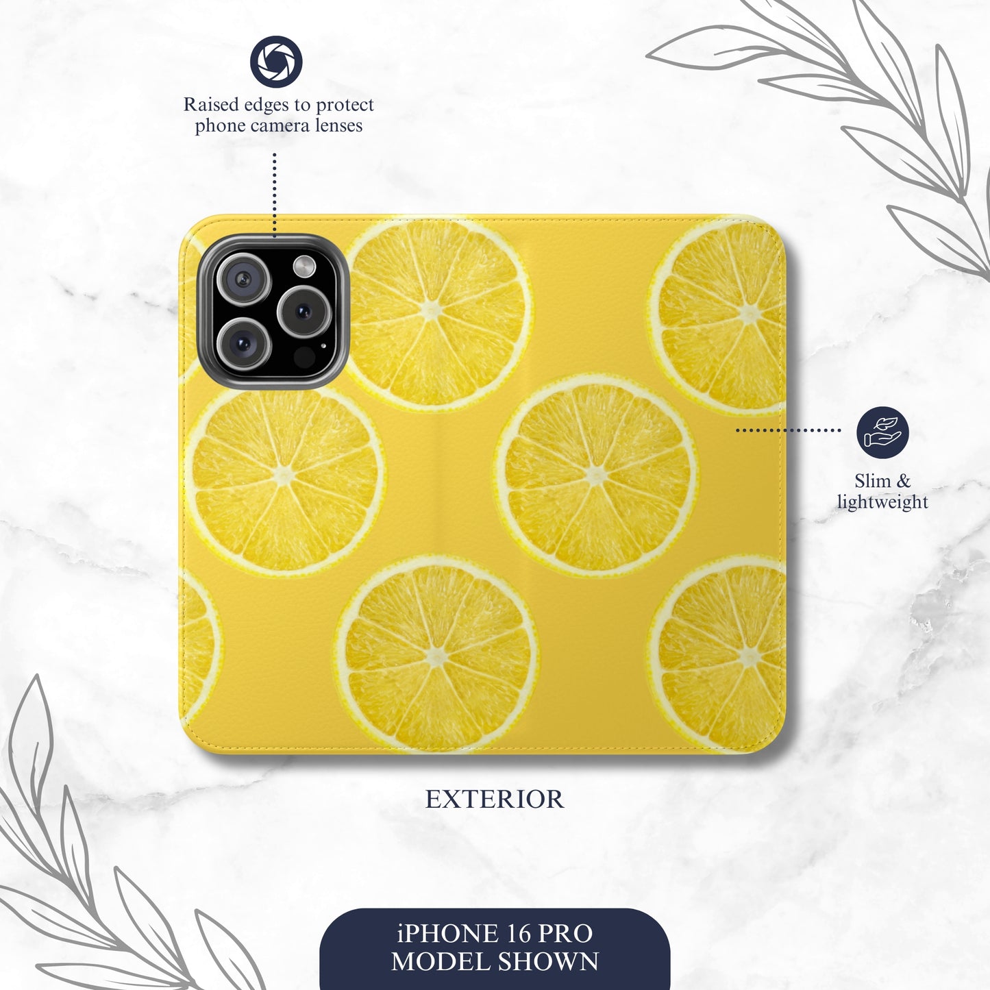 Zesty - iPhone Flip Case Wallet, Leather Folio Case Phone Case-aesthetic phone case-shockproof phone case-cute phone case-designer phone case-elegant phone case-luxury phone case-phone accessories-fashion accessory