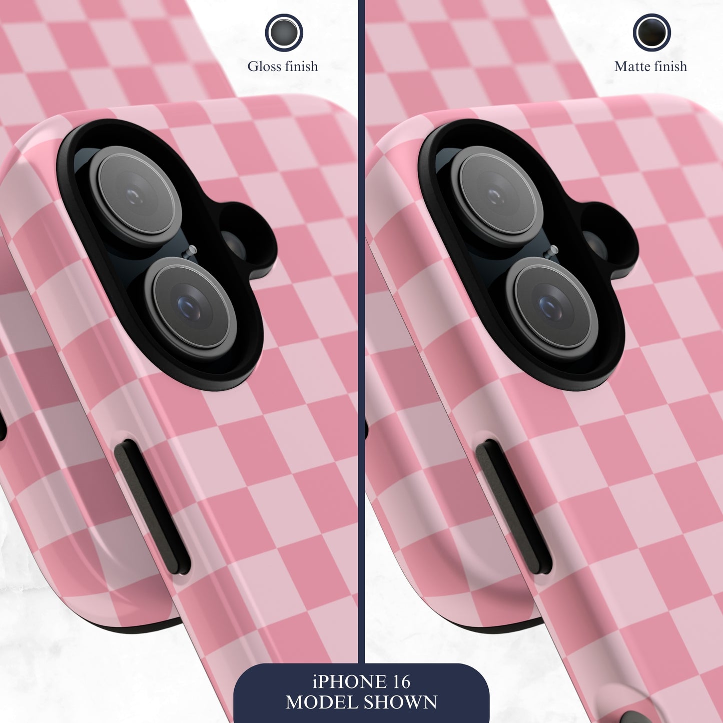 Blush Check - iPhone Case Phone Case-aesthetic phone case-shockproof phone case-cute phone case-designer phone case-elegant phone case-luxury phone case-phone accessories-fashion accessory