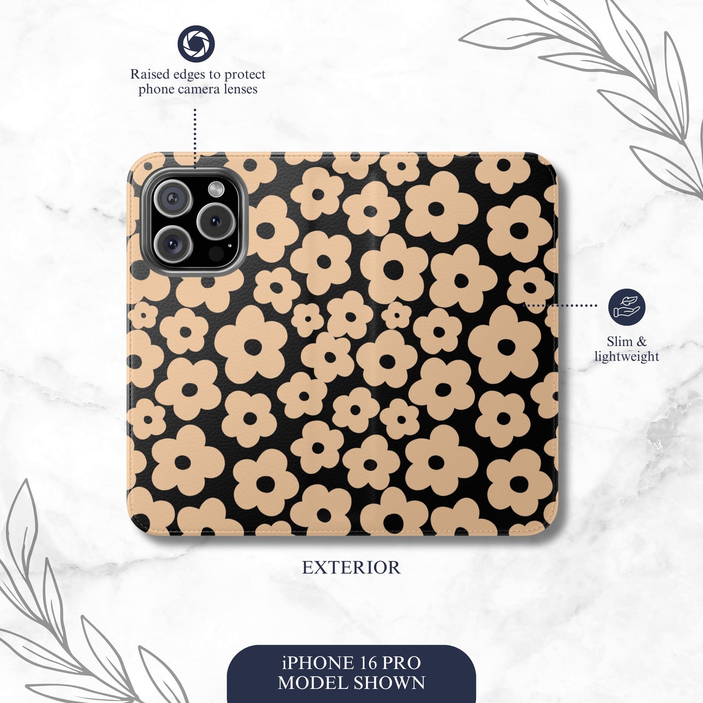 Muse - iPhone Flip Case Wallet, Leather Folio Case Phone Case-aesthetic phone case-shockproof phone case-cute phone case-designer phone case-elegant phone case-luxury phone case-phone accessories-fashion accessory