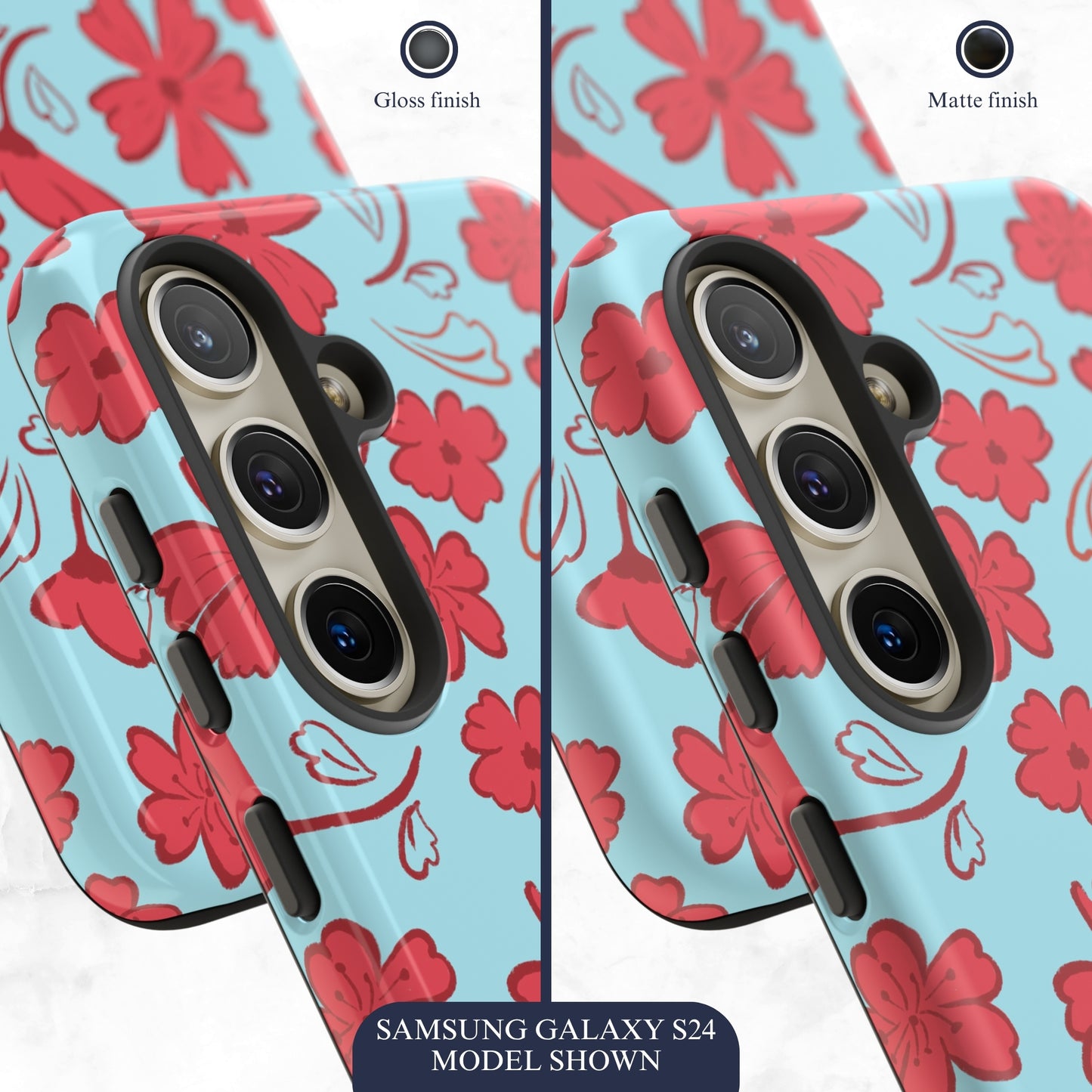 Floral Frenzy - Samsung Galaxy Case Phone Case-aesthetic phone case-shockproof phone case-cute phone case-designer phone case-elegant phone case-luxury phone case-phone accessories-fashion accessory