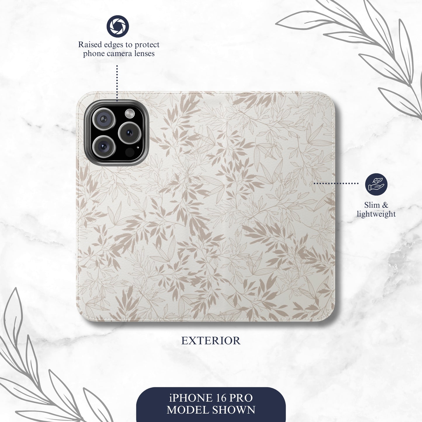 Ash - iPhone Flip Case Wallet, Leather Folio Case Phone Case-aesthetic phone case-shockproof phone case-cute phone case-designer phone case-elegant phone case-luxury phone case-phone accessories-fashion accessory